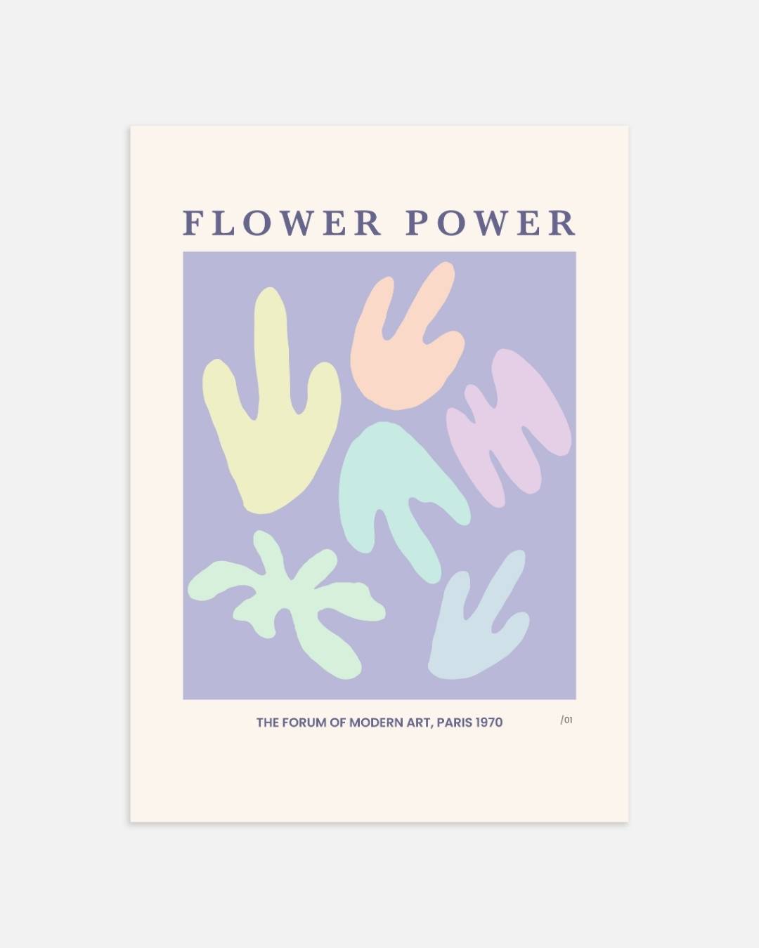 Flower Power Pastel Poster