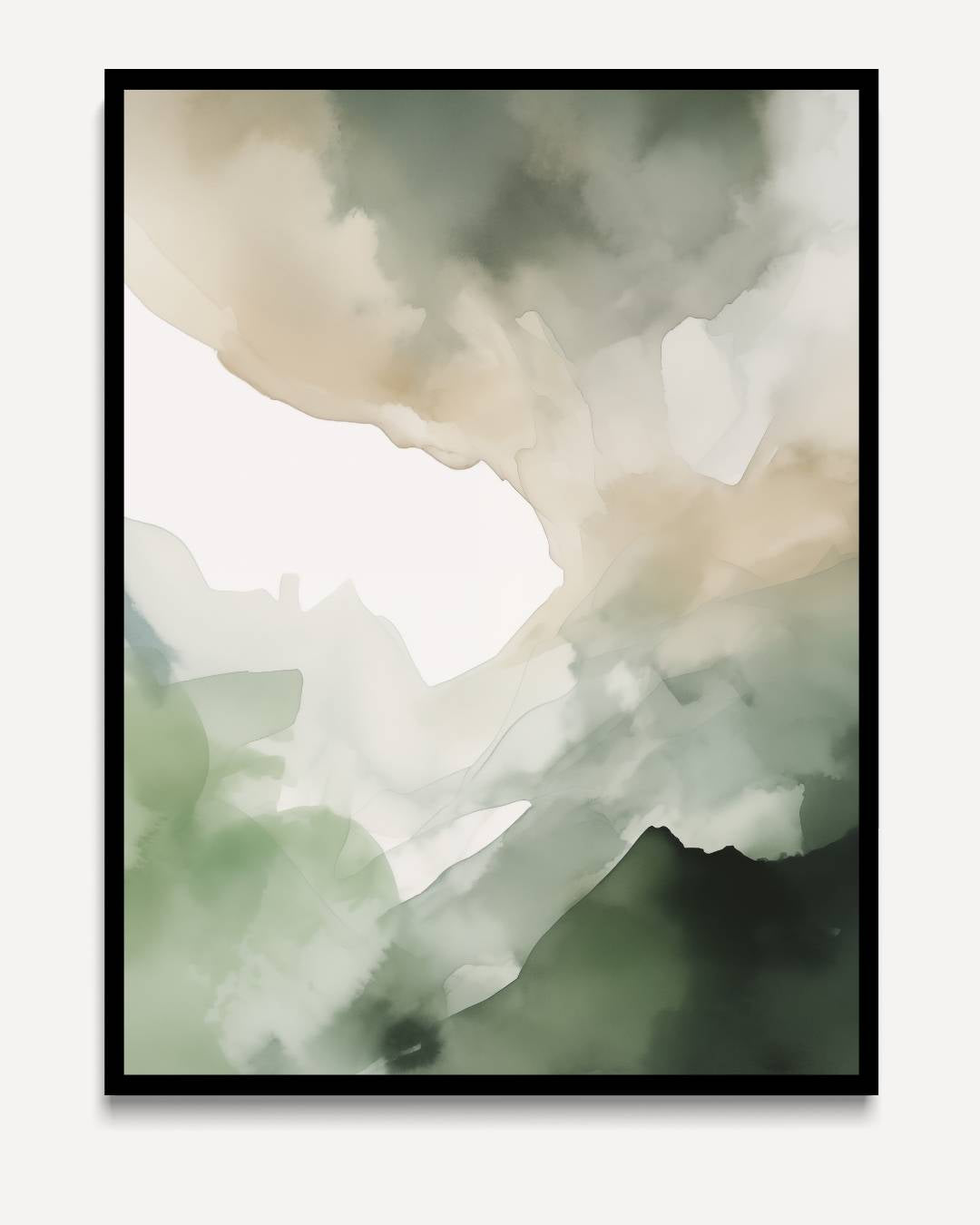 Groene aquarelstructuur