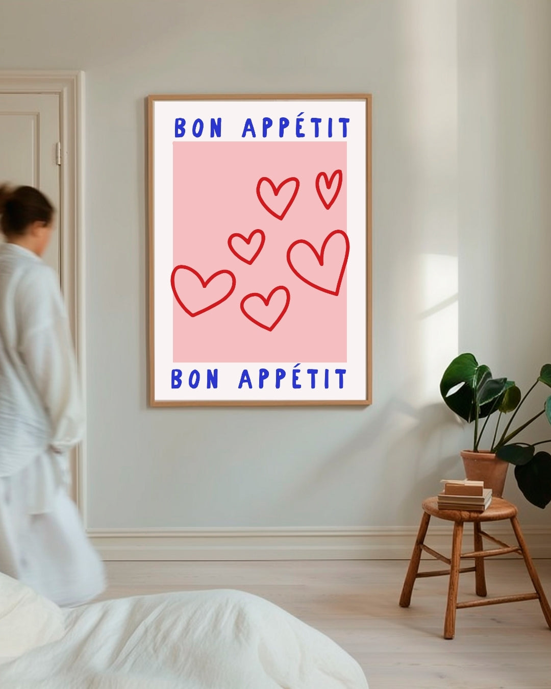 Bon Appétit Herzen Poster