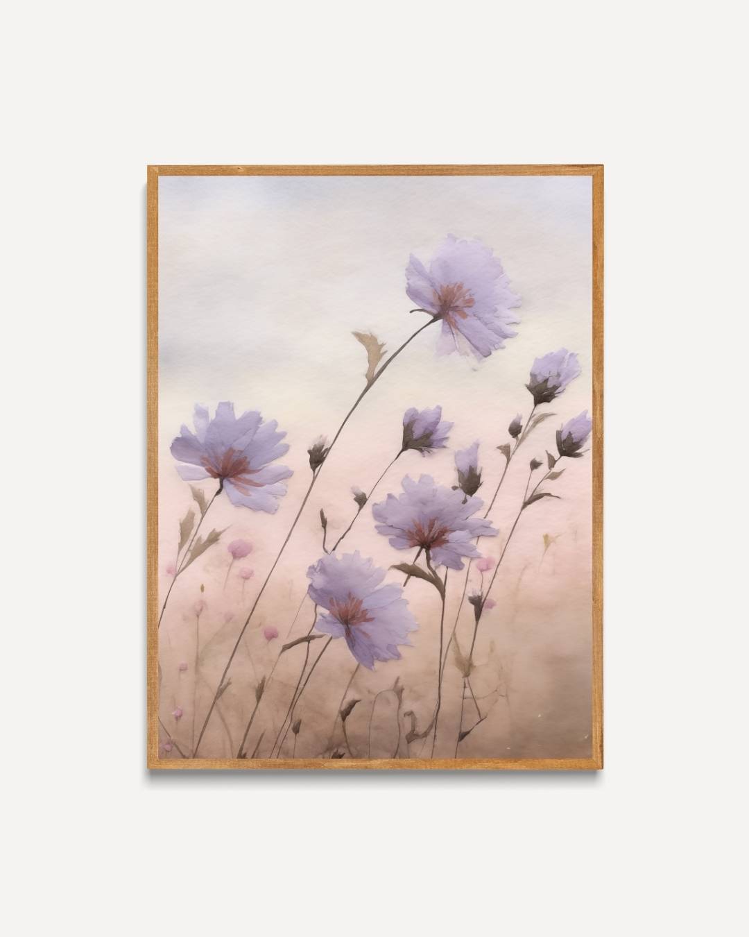 Zomerbloemen in aquarel Poster