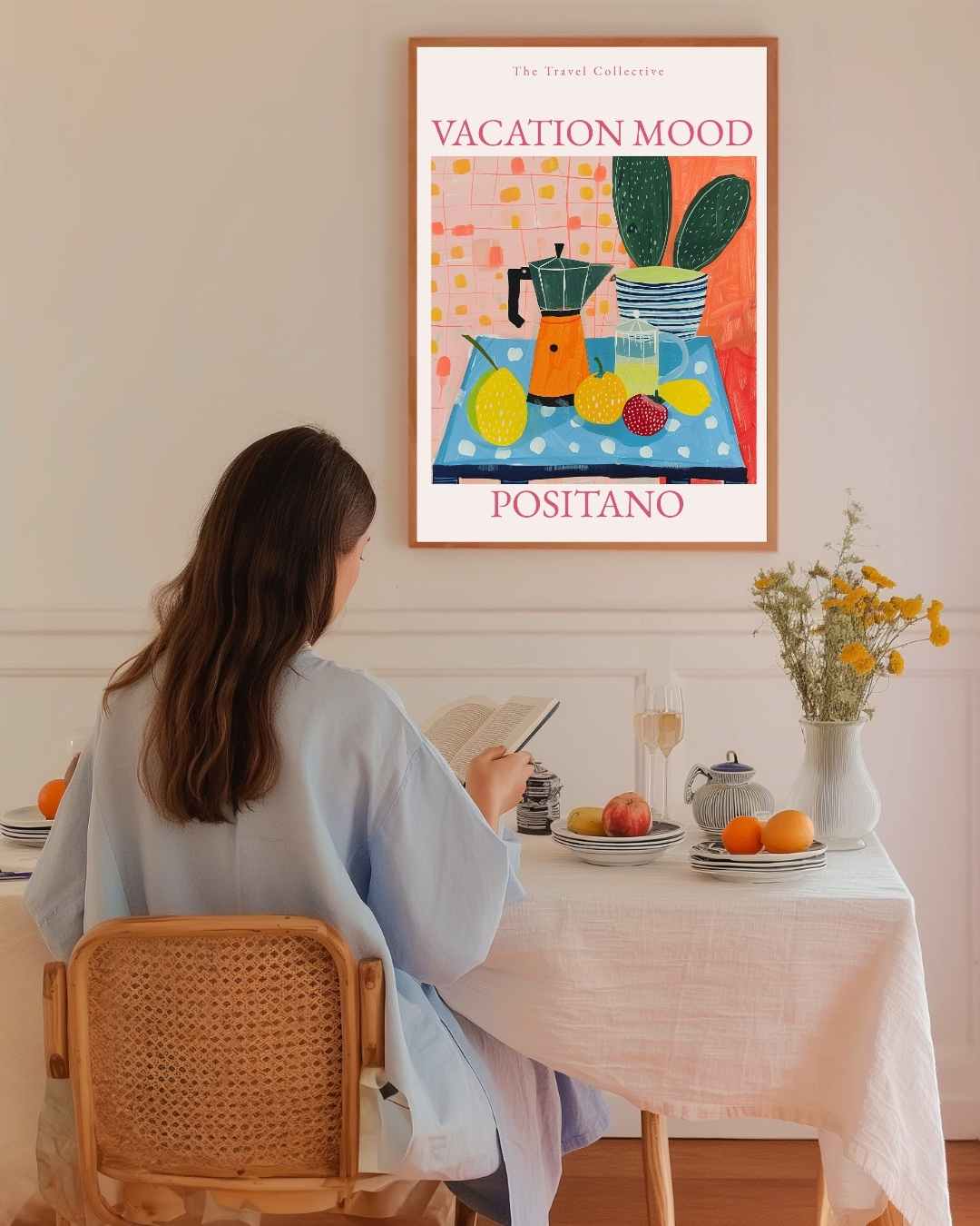 Vacation Mood Positano Poster