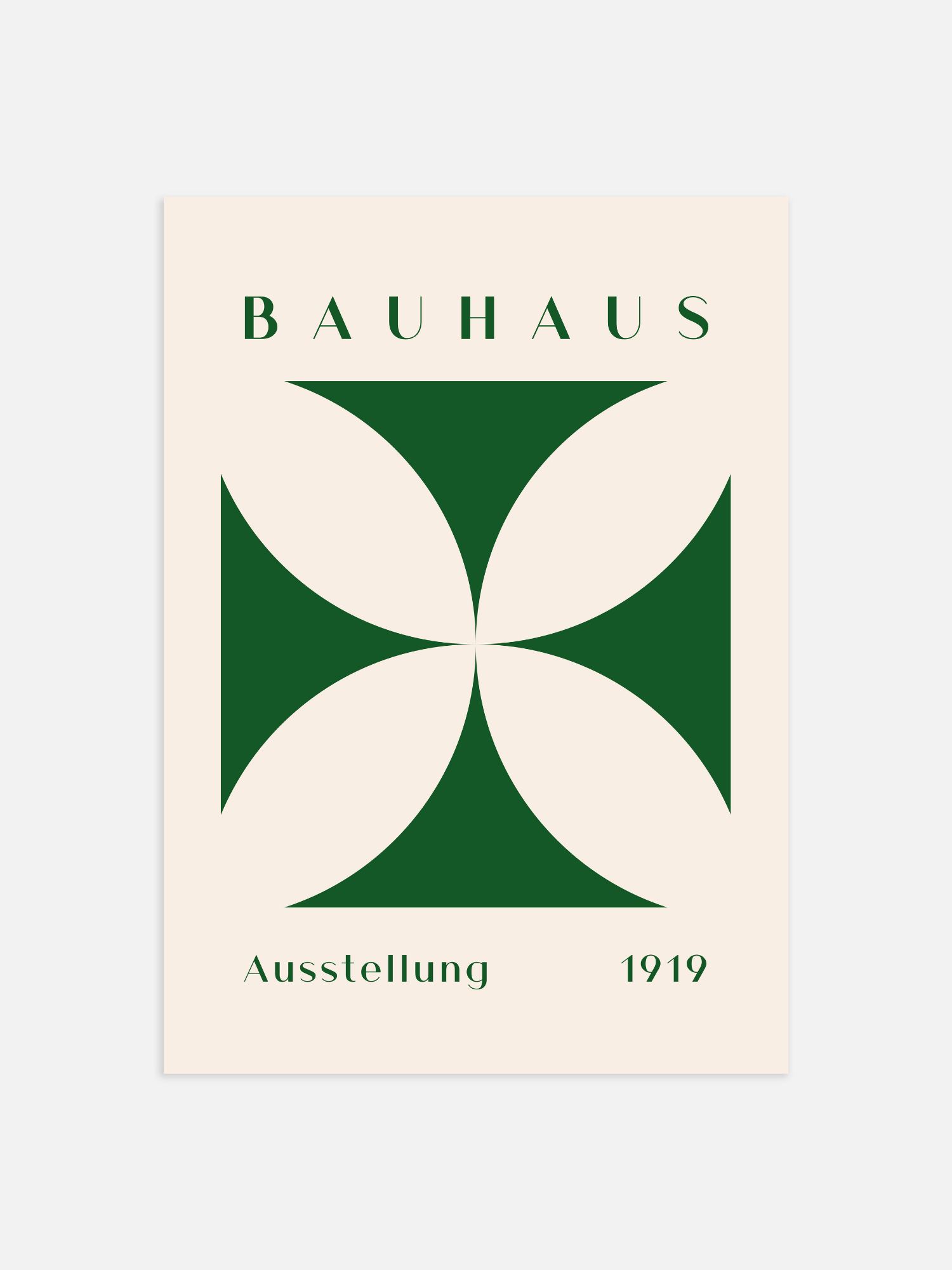 Bauhaus green 1919 Poster