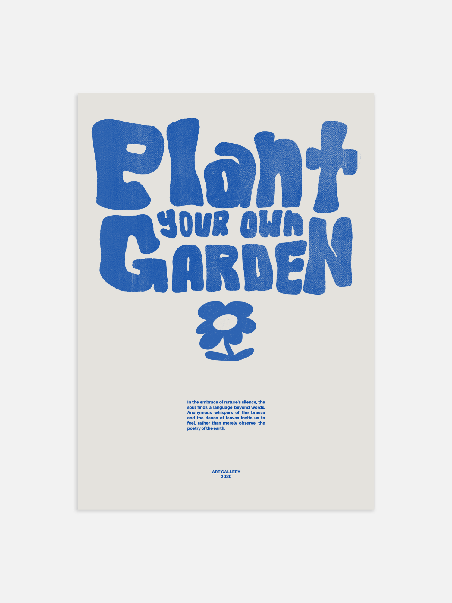 Pflanzen Sie Ihren eigenen Garten Poster