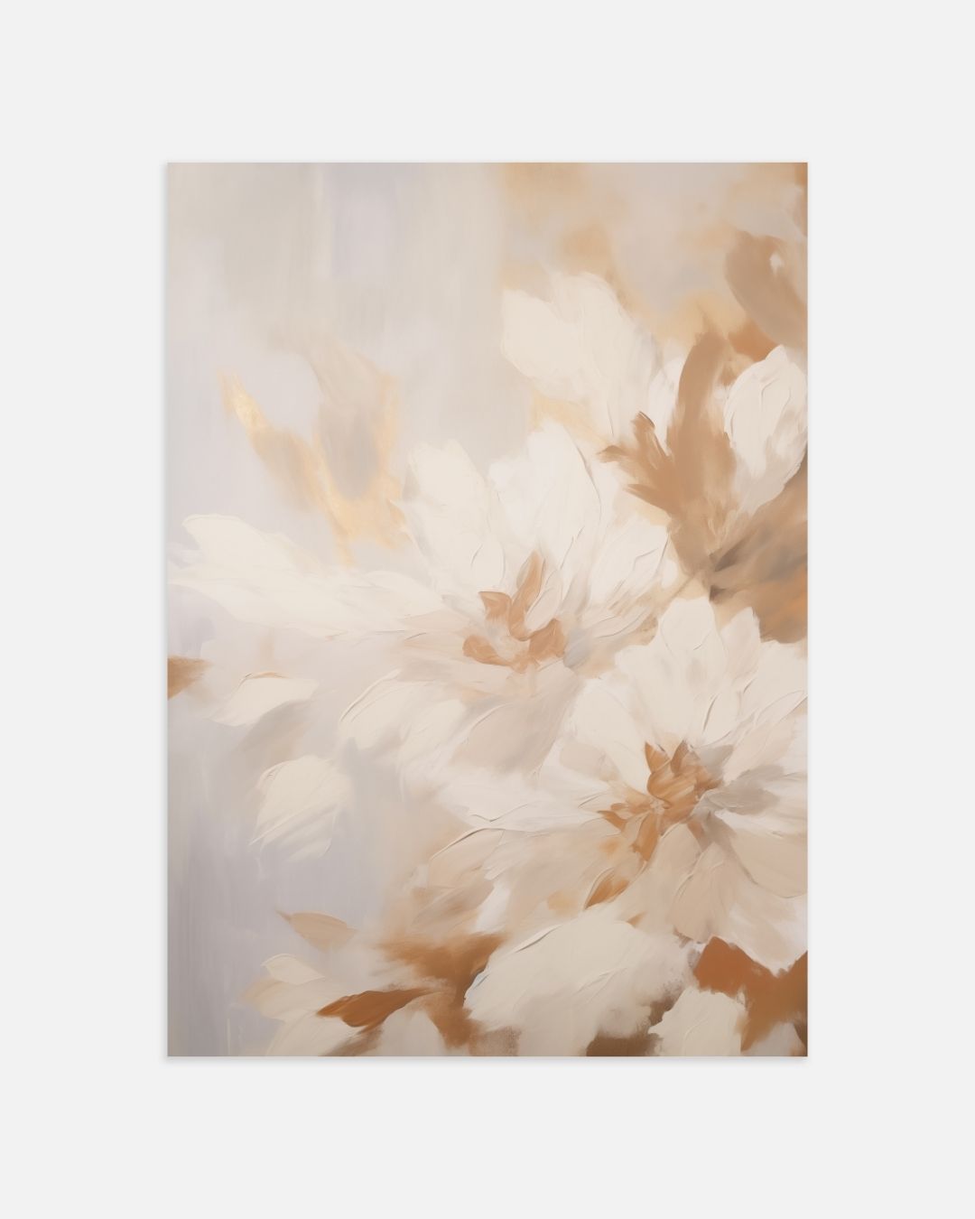 Beige Flower Dream Poster Set 