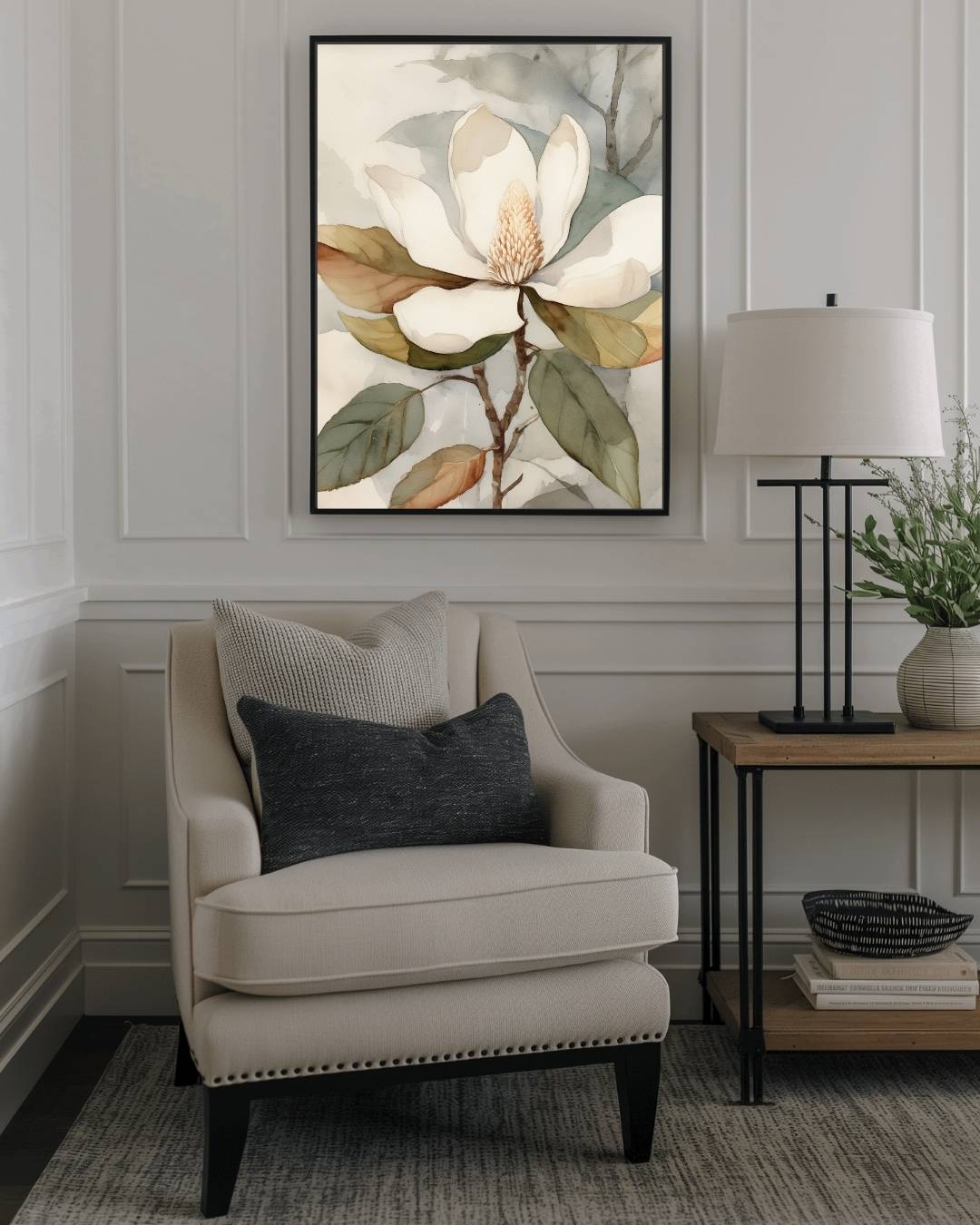 Magnolia bloemkunst Poster