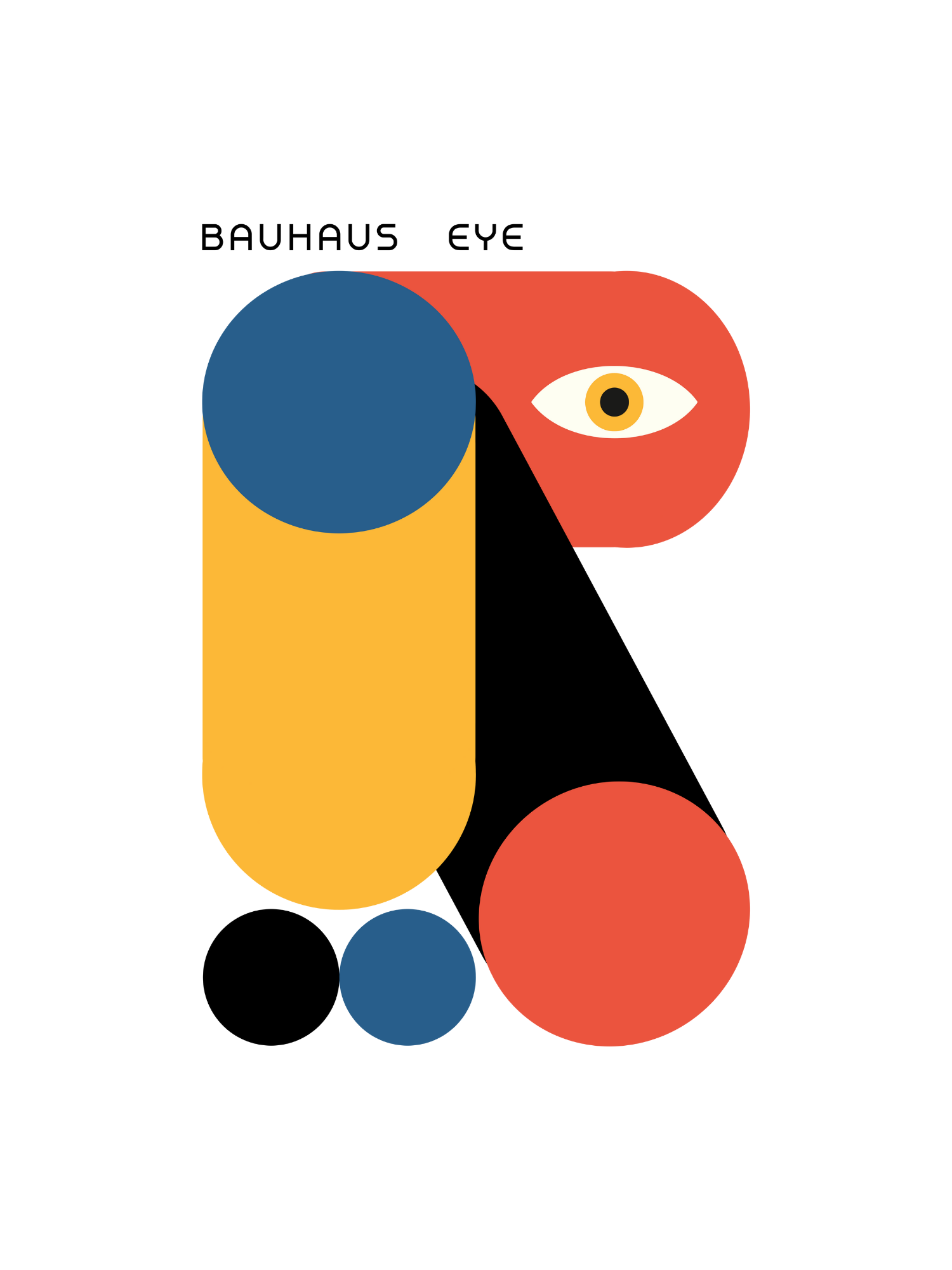 Bauhaus eye Poster