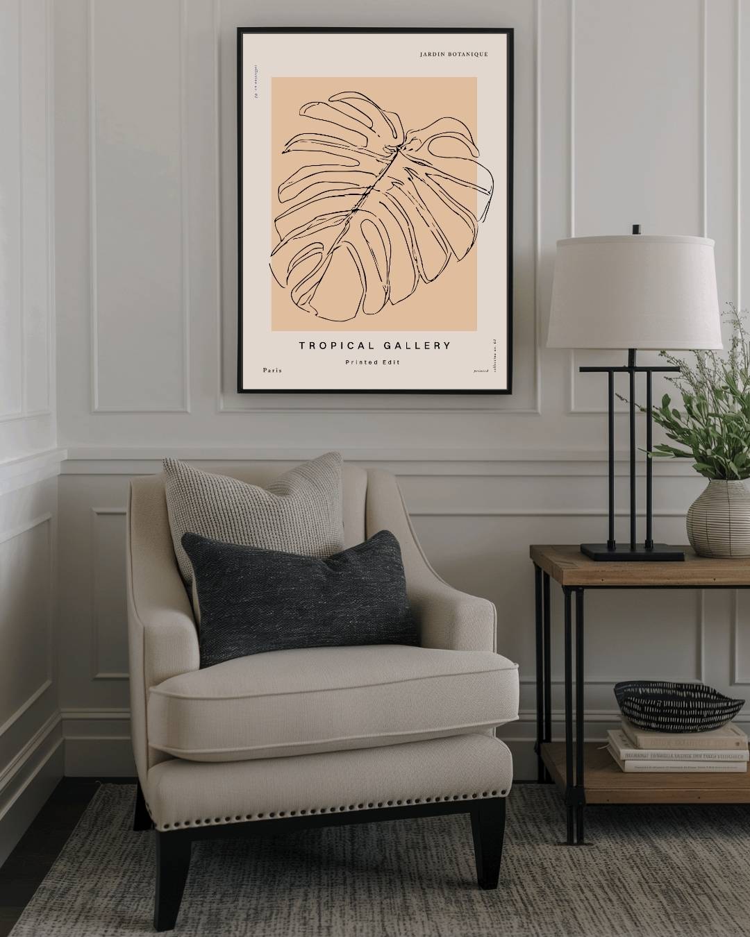 Tropical monstera Poster