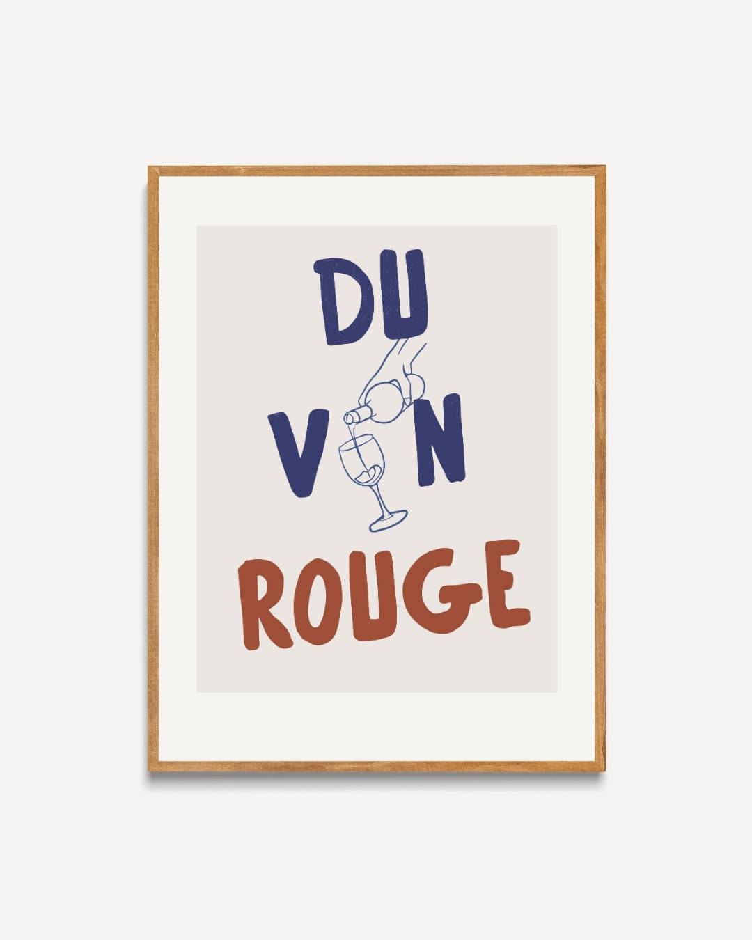 Du Vin Rouge Poster