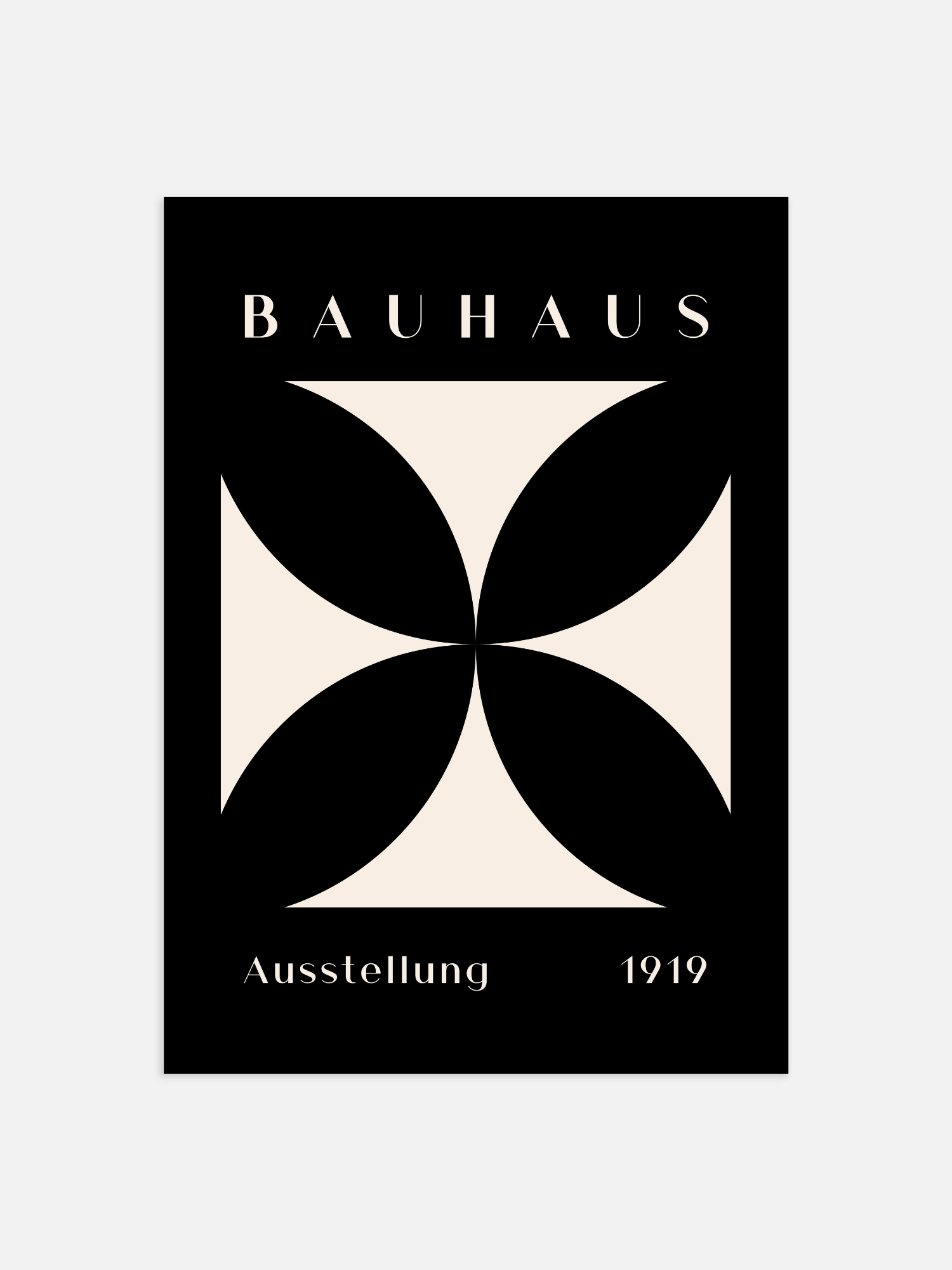 Bauhaus Black 1919 Poster