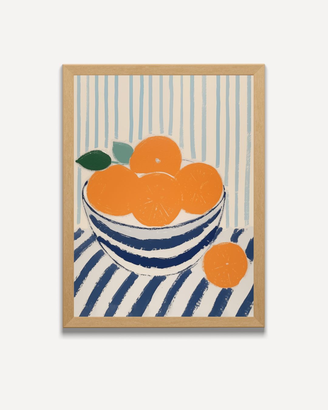 Oranges in Bowl Poster