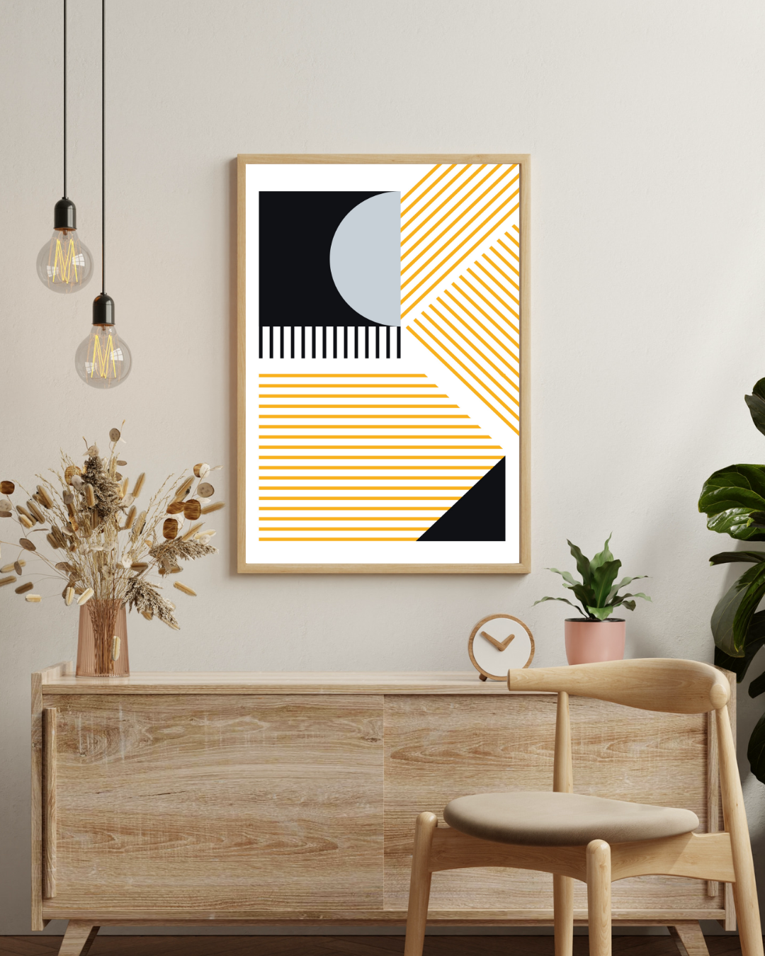 Bauhaus Black &amp; Yellow Poster