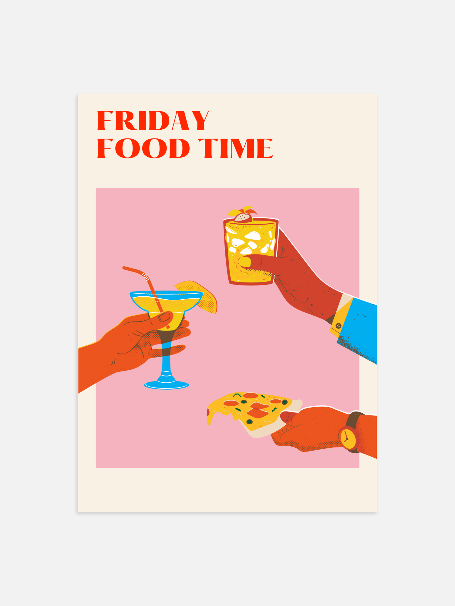 Friday food time Poster