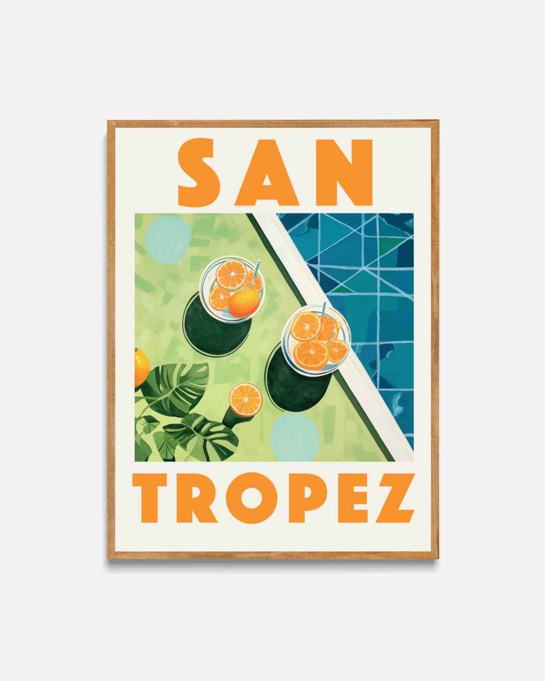 Poster am Pool von San Tropez