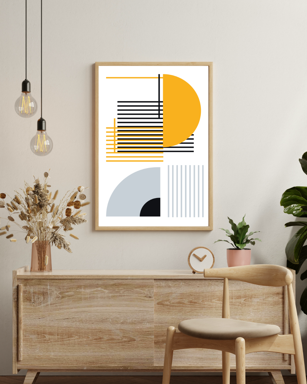 Bauhaus abstracte kunst Poster