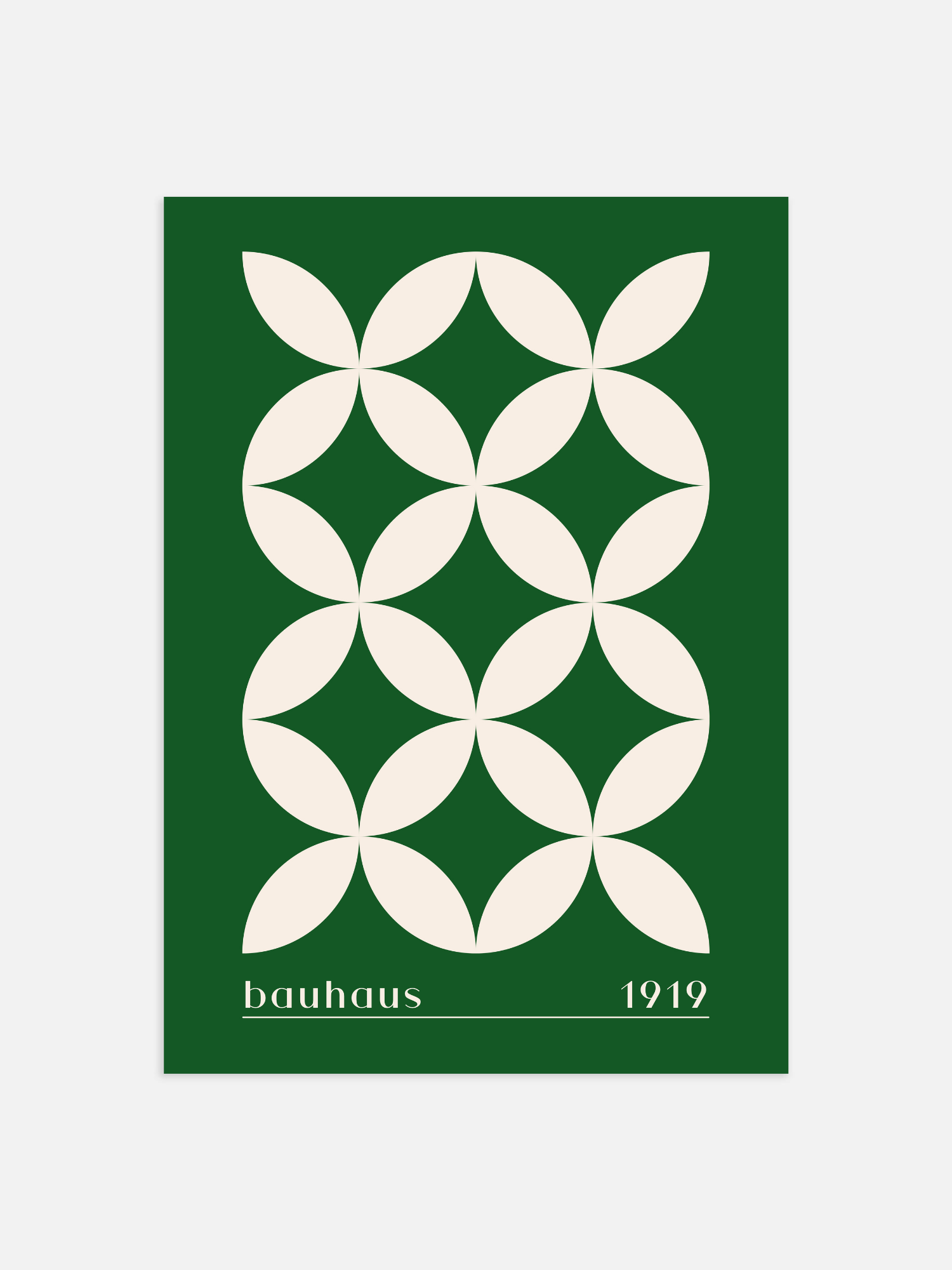 Bauhaus green 1919 Poster