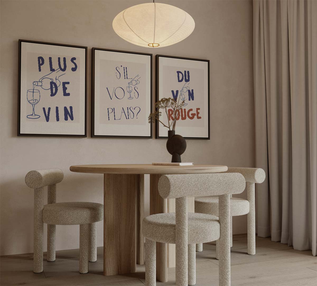Franse wijnteksten Kunstwerk-canvas-dibond-plexiglas-wanddecoratie-WallArtistic