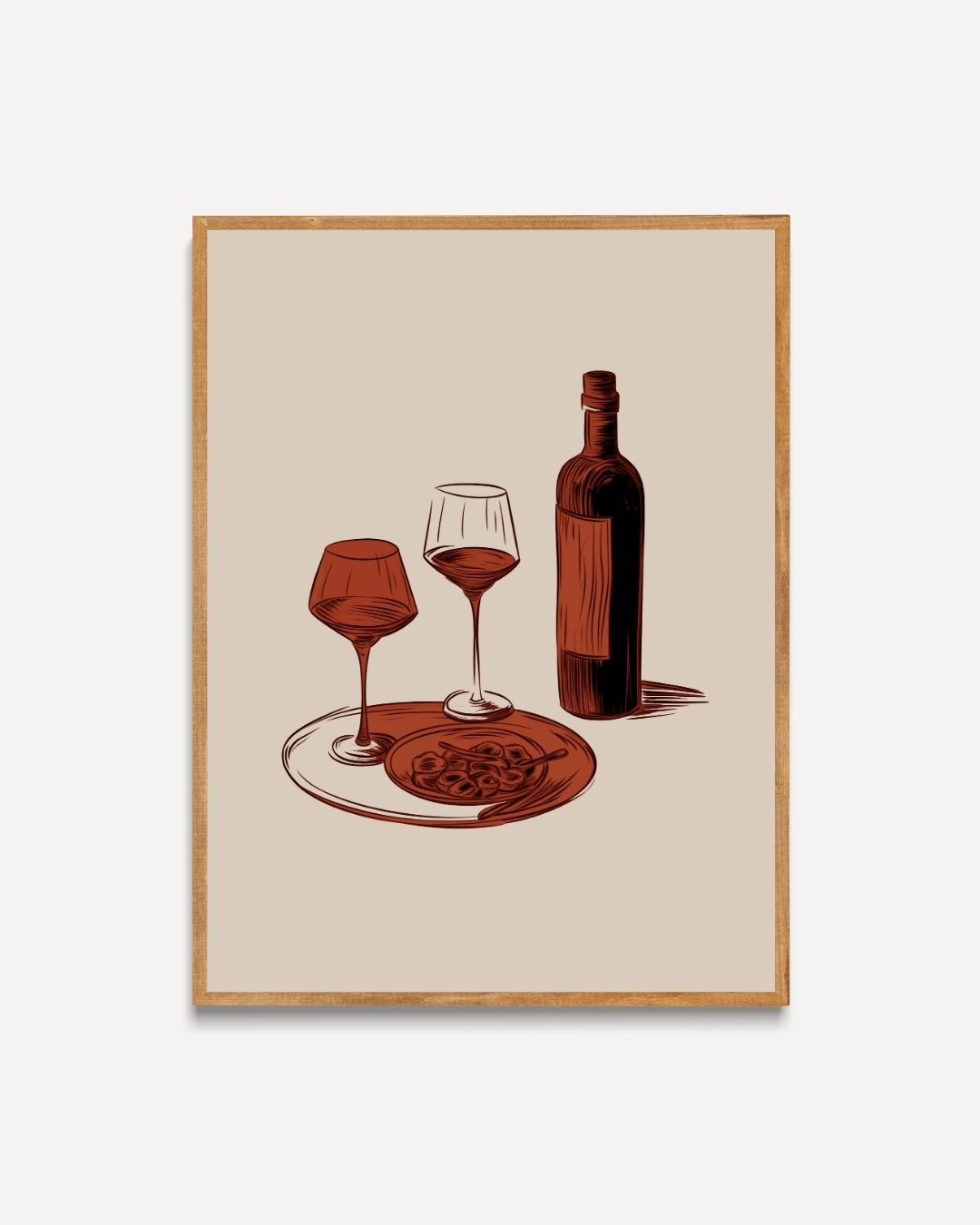 Wine and Olives Poster 