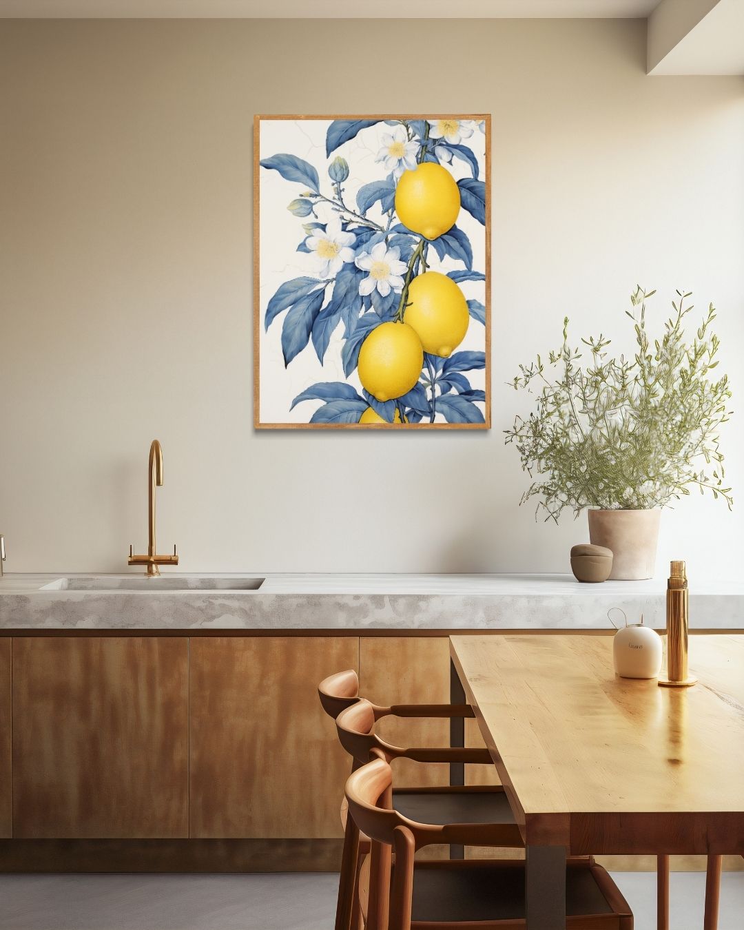 Lemons and Blossom Poster 