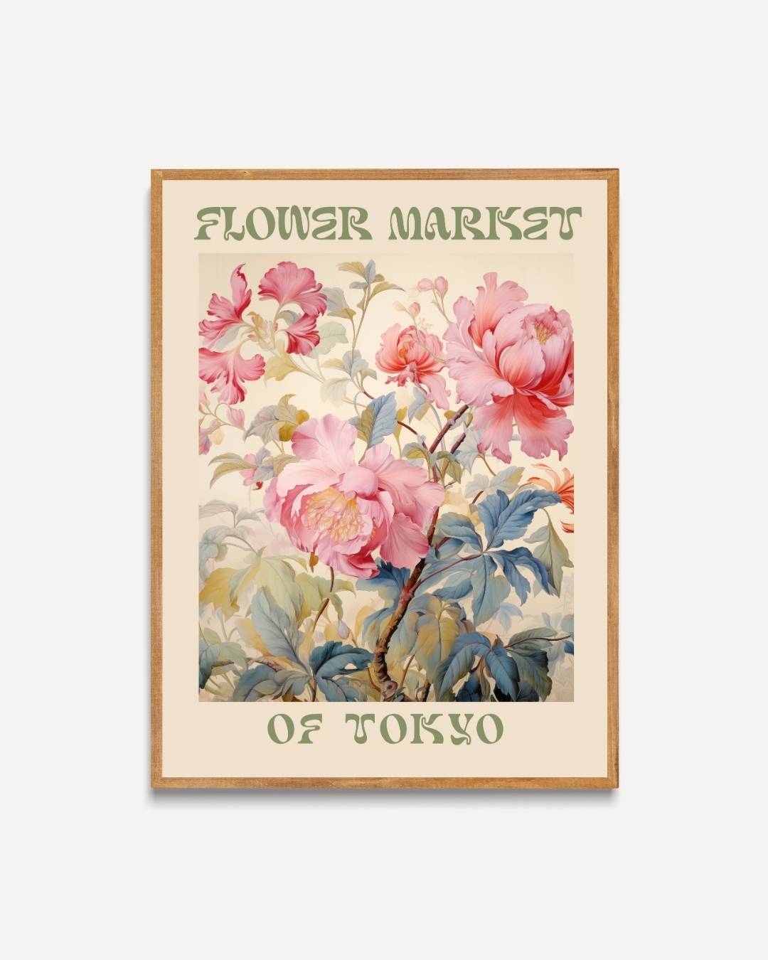 Flower market of Tokyo Poster