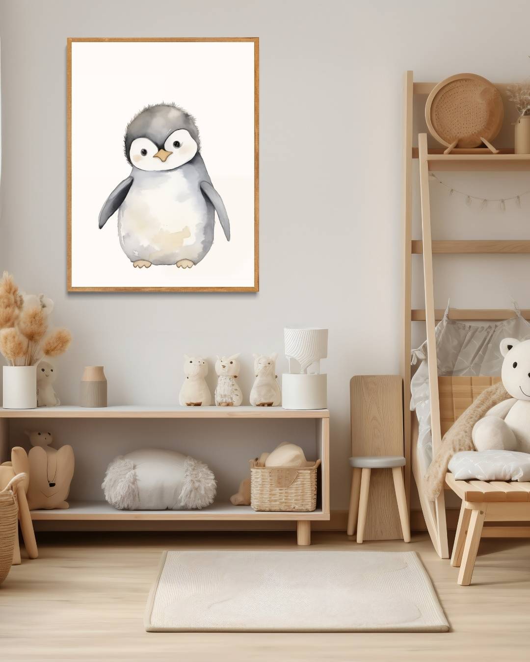 Schattige baby pinguïn illustratie Poster