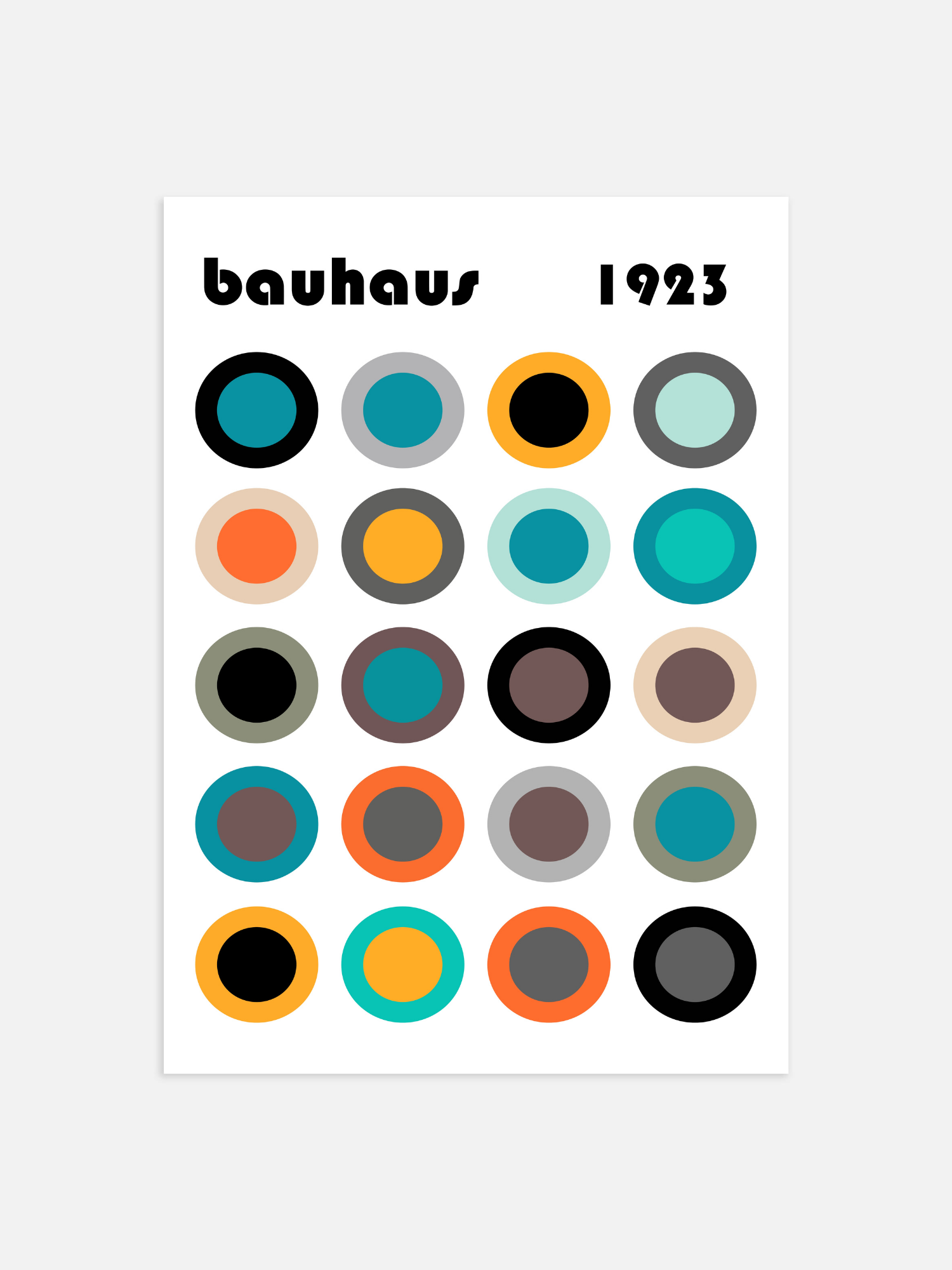 Bauhaus Dots Poster