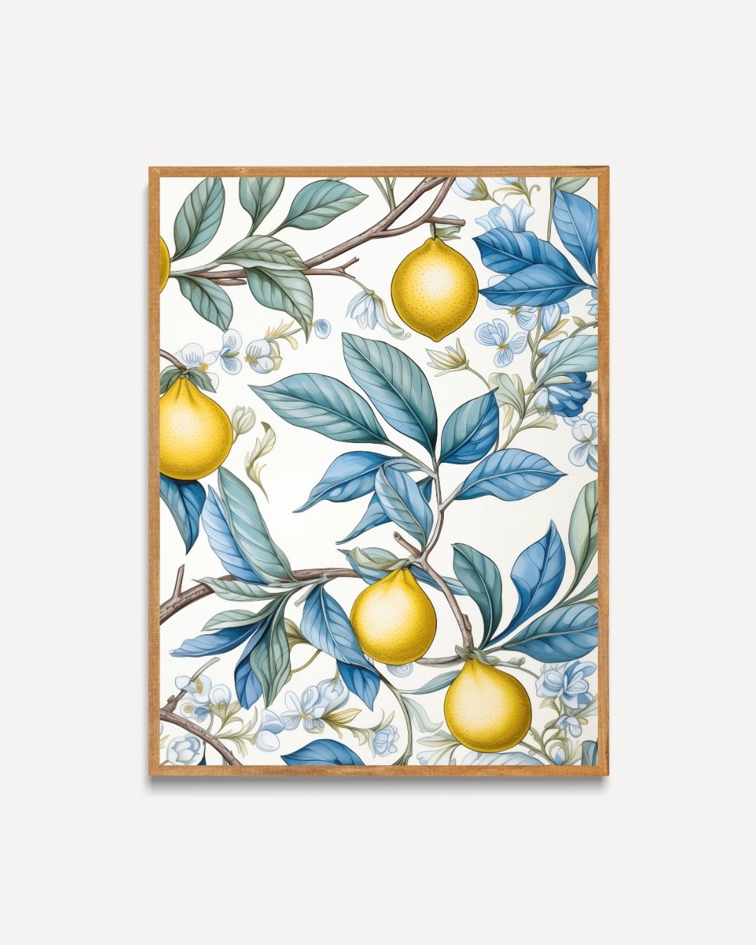 Lemon Branches and Blossom Poster 