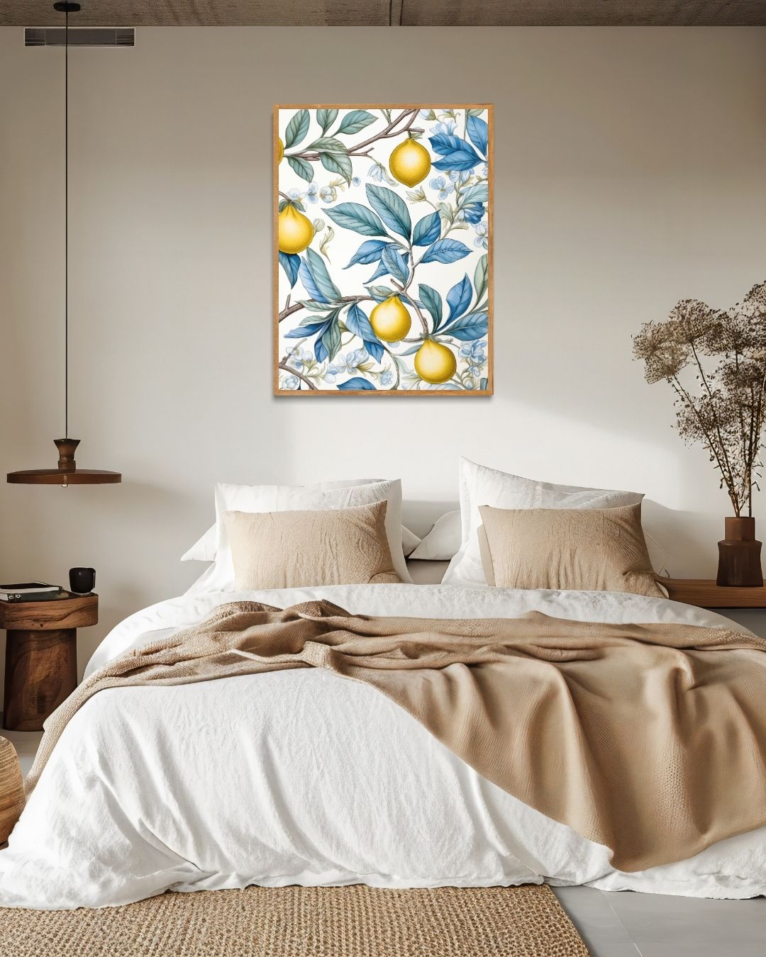 Lemon Branches and Blossom Poster 