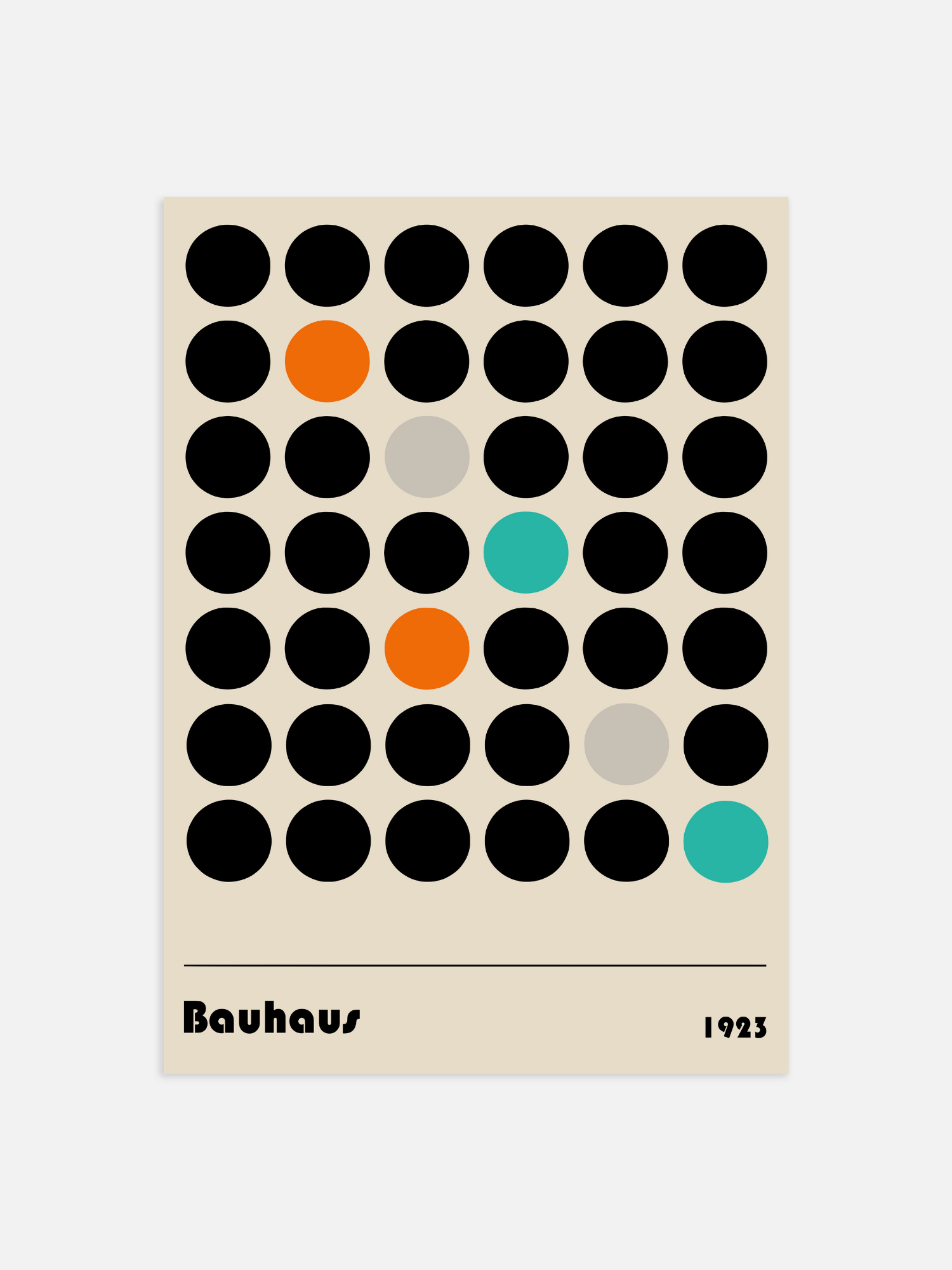 Bauhaus zwart 1923 Poster