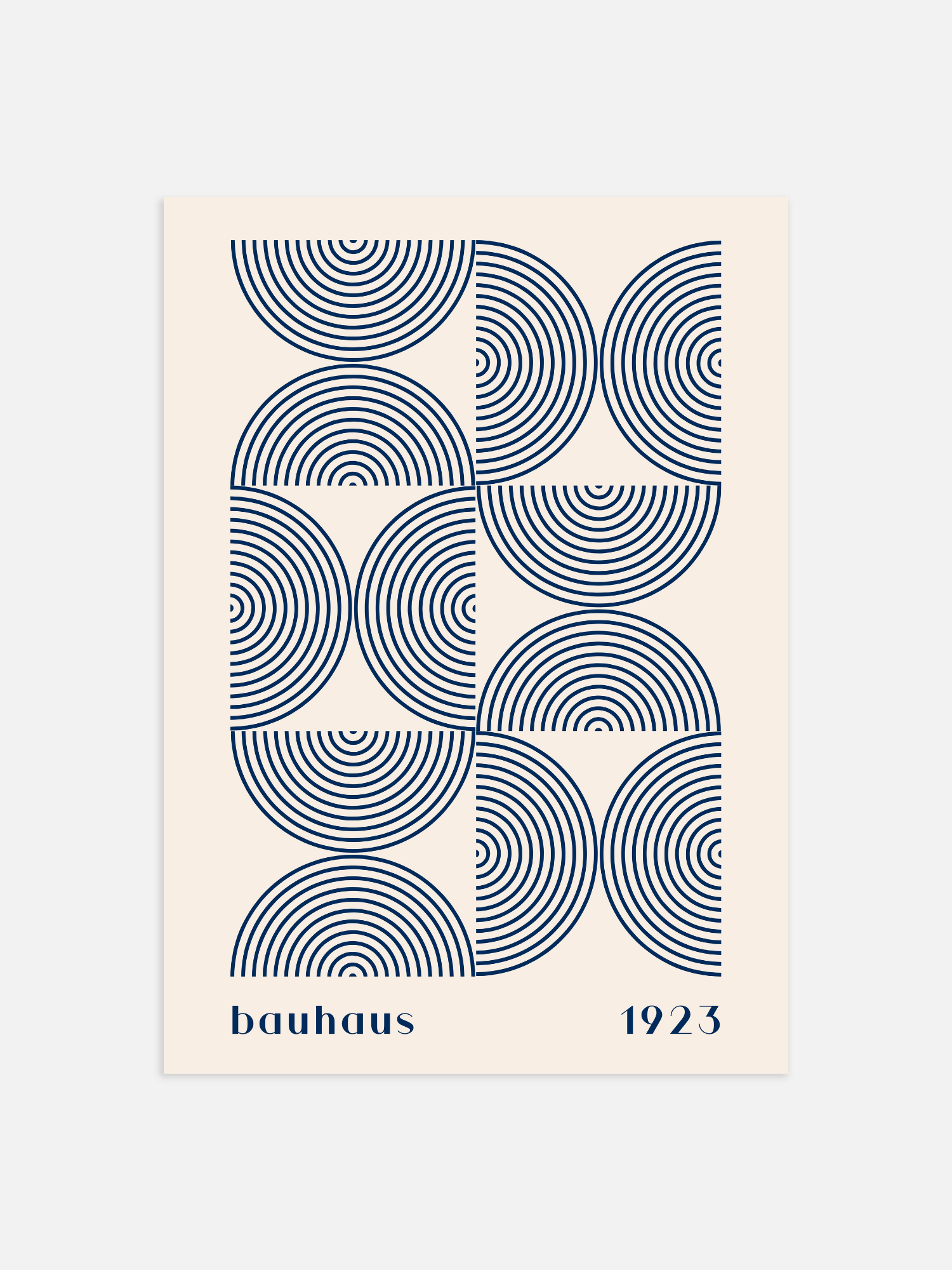 Bauhaus blue 1923 Poster