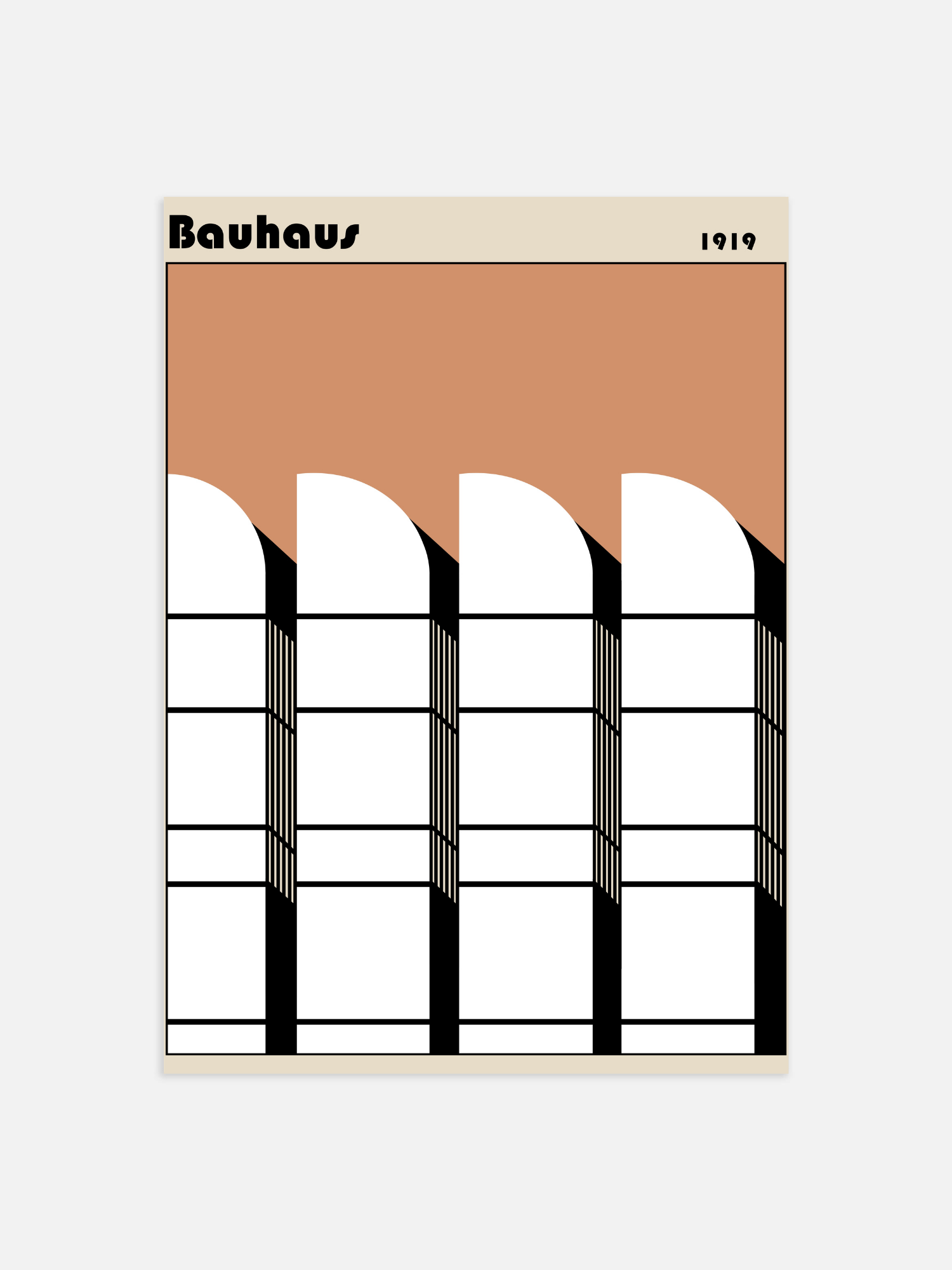 Bauhaus brown Poster