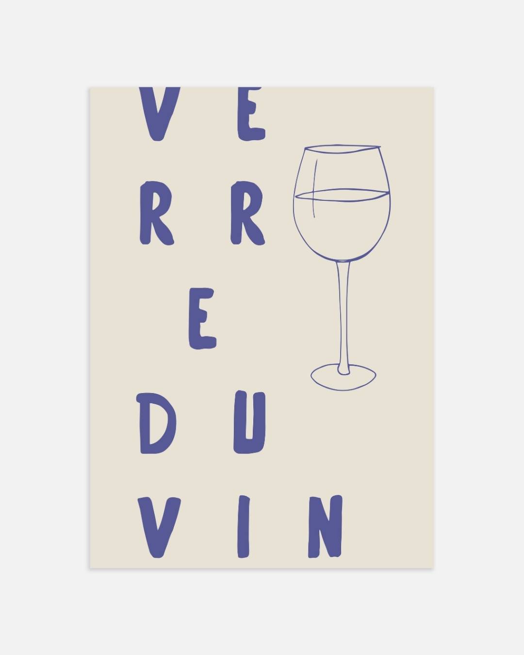 Verre du vin Poster