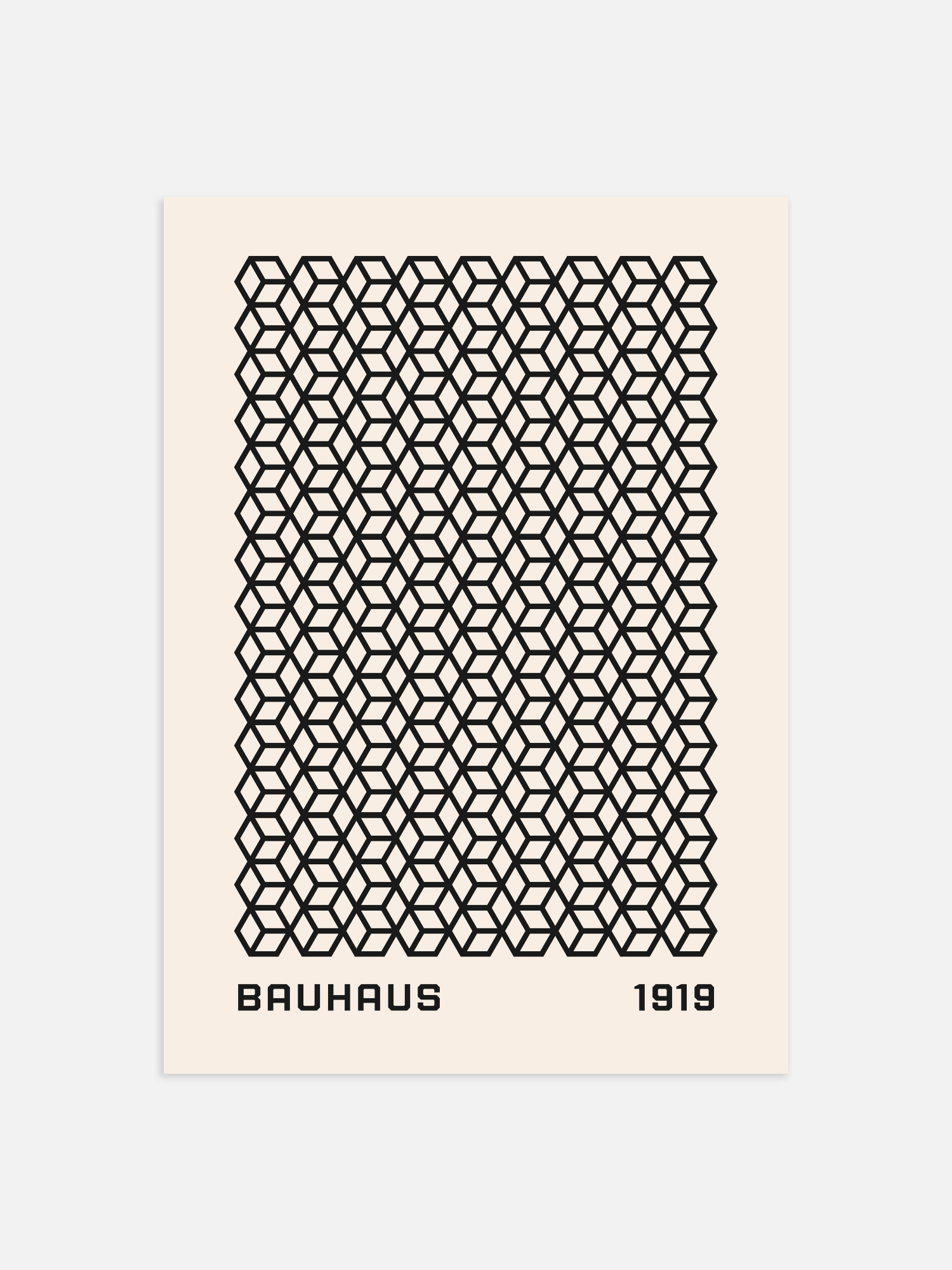 Bauhaus cube Poster