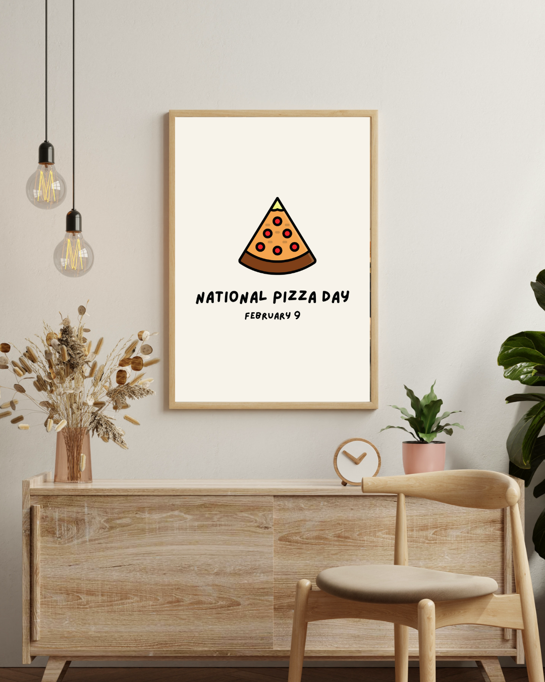 Nationale pizza dag Poster