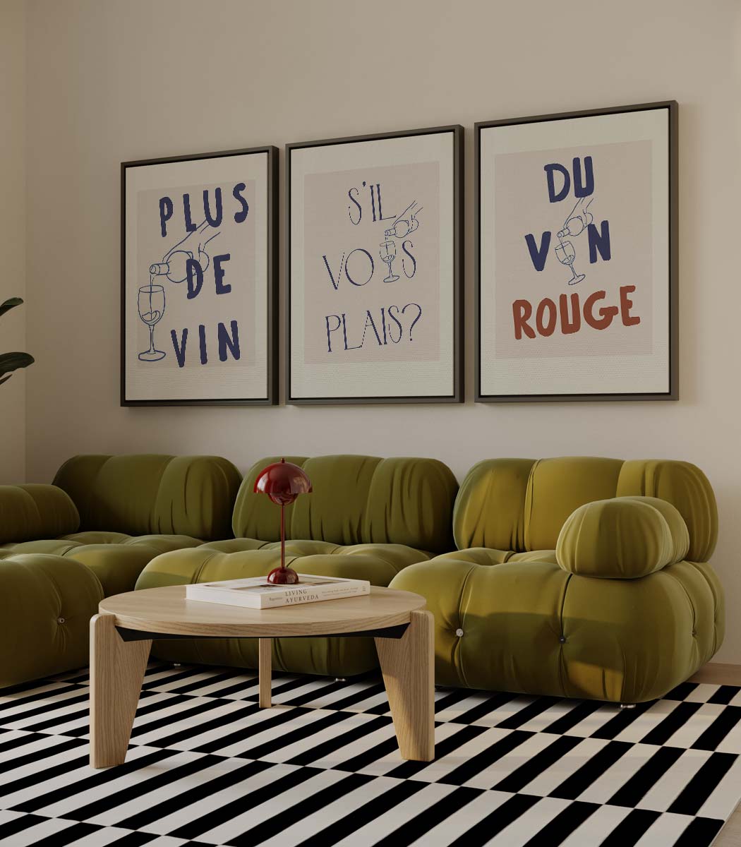 Franse wijnteksten Kunstwerk-canvas-dibond-plexiglas-wanddecoratie-WallArtistic