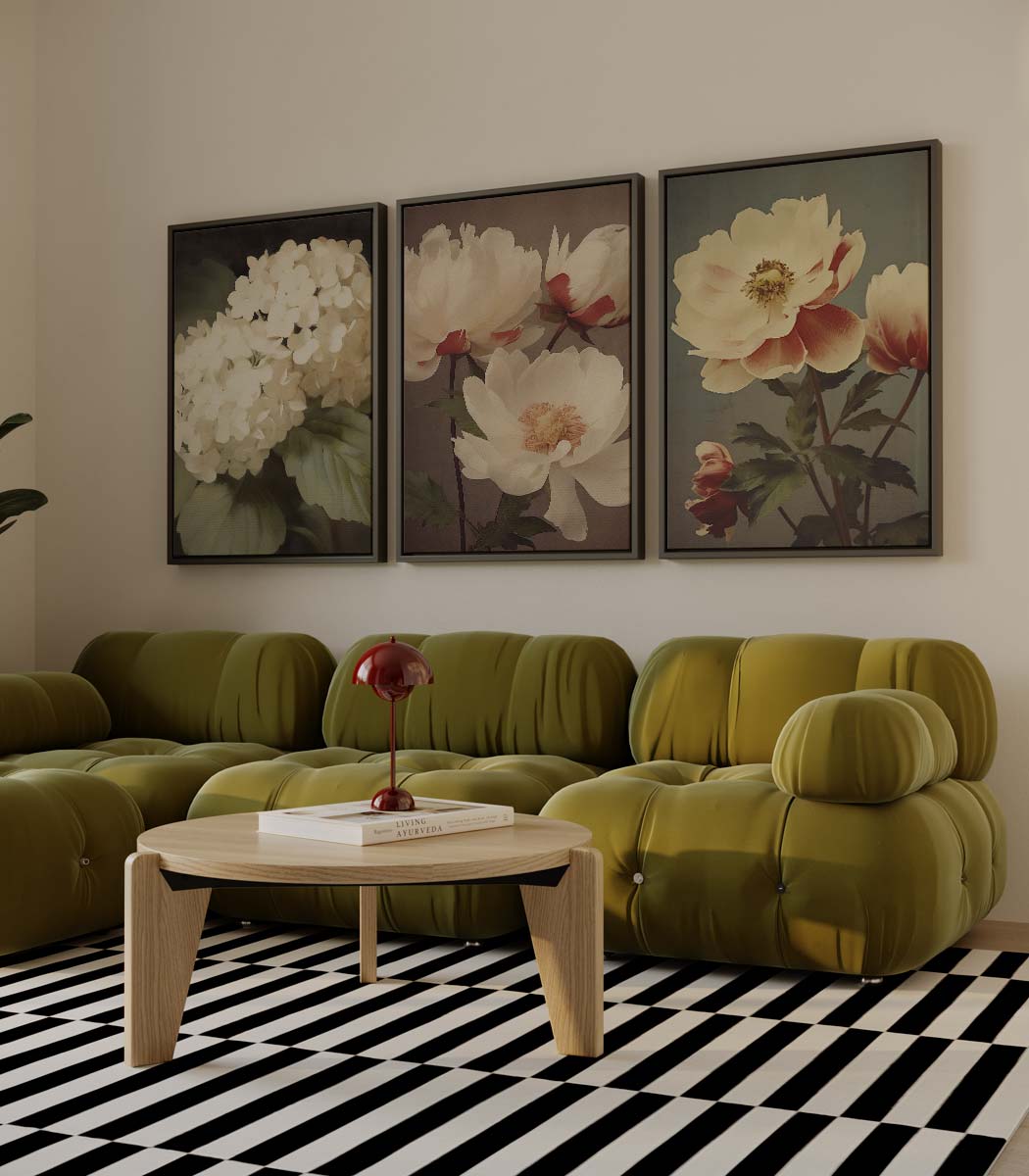 Botanische bloemportretten Kunstwerk-canvas-dibond-plexiglas-wanddecoratie-WallArtistic