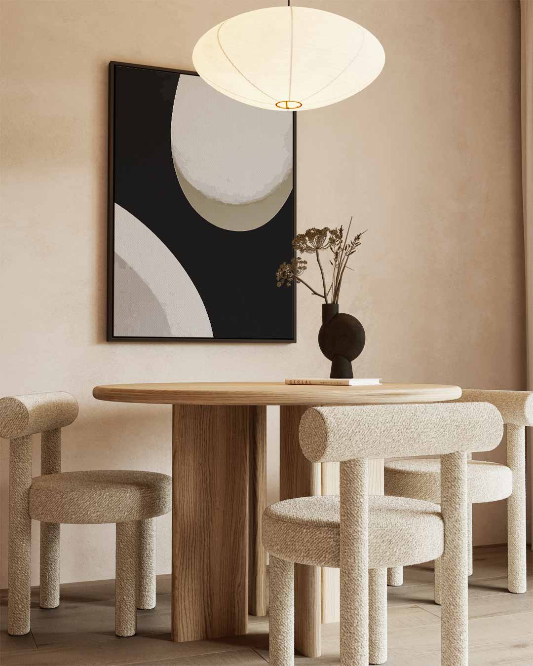 Abstracte Rondingen Kunstwerk-canvas-dibond-plexiglas-wanddecoratie-WallArtistic