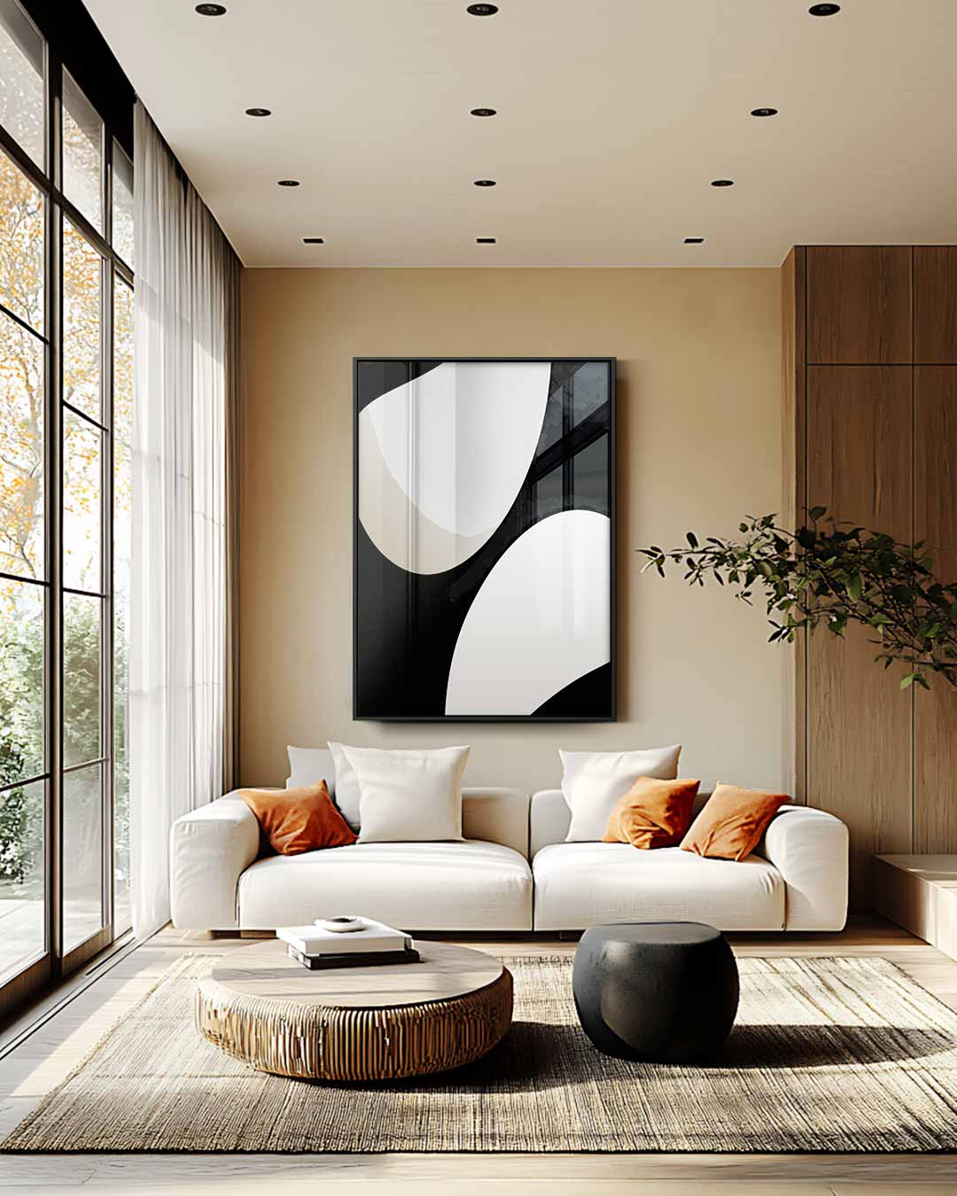 Organische Vormen Kunstwerk-canvas-dibond-plexiglas-wanddecoratie-WallArtistic