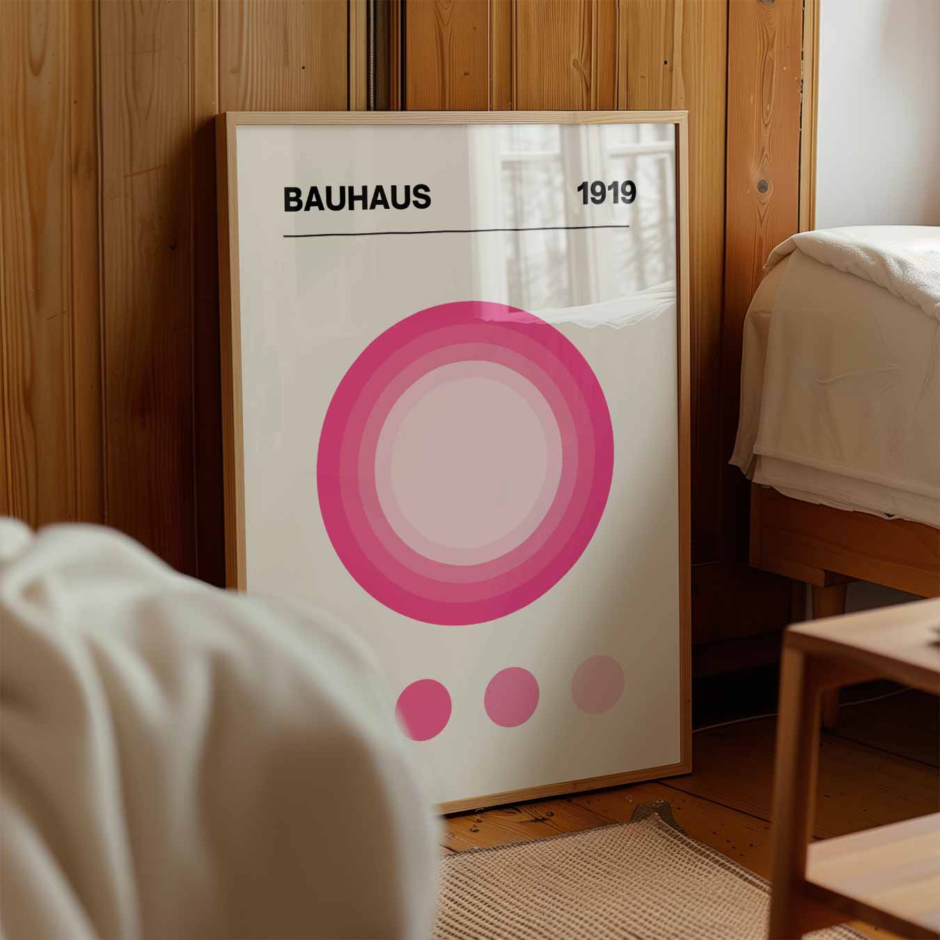 Moderne Bauhaus Cirkel Poster