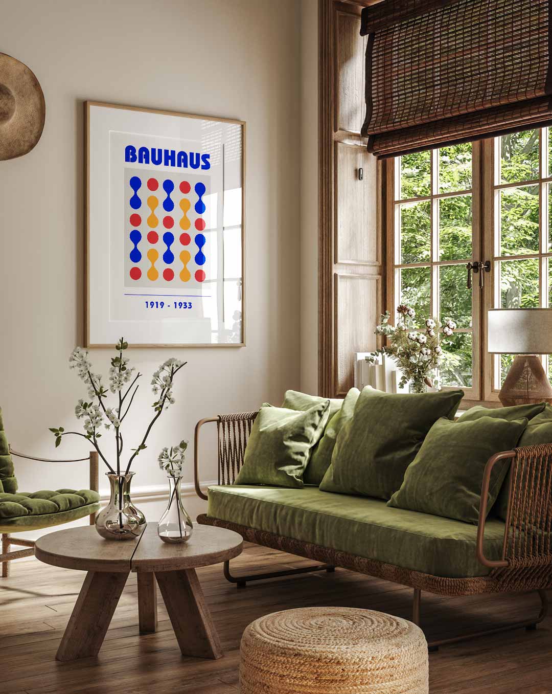 Retro Bauhaus Kunstposter