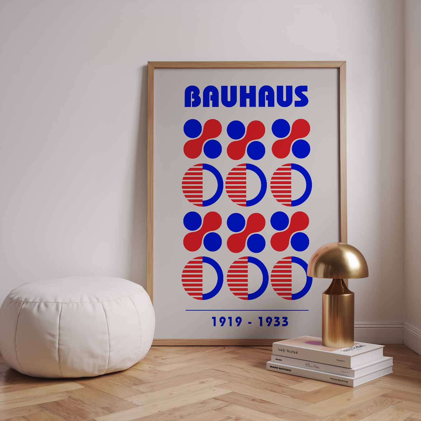 Bauhaus blue 1919 Poster