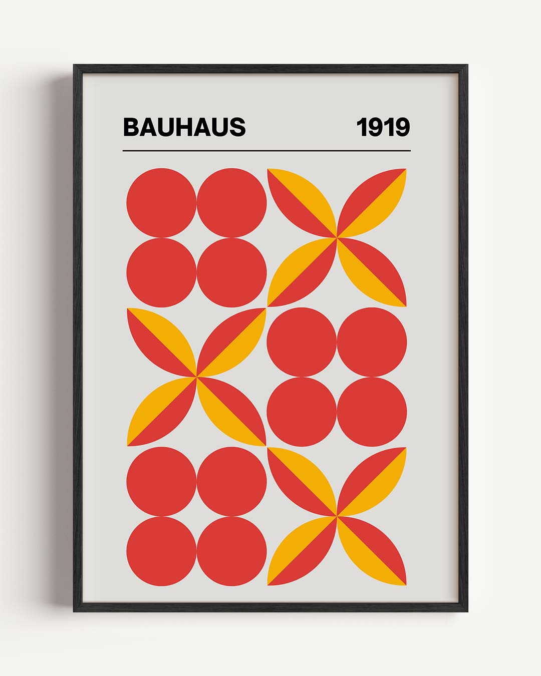 Bauhaus rood 1919 Poster