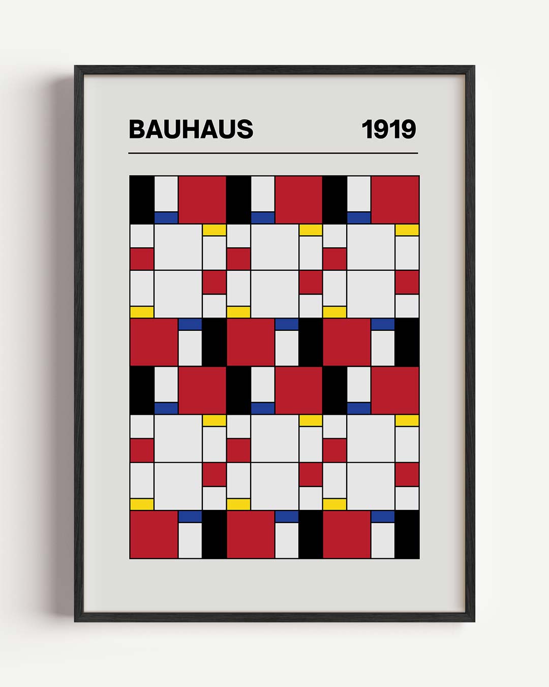 Bauhaus zwart 1919 Poster