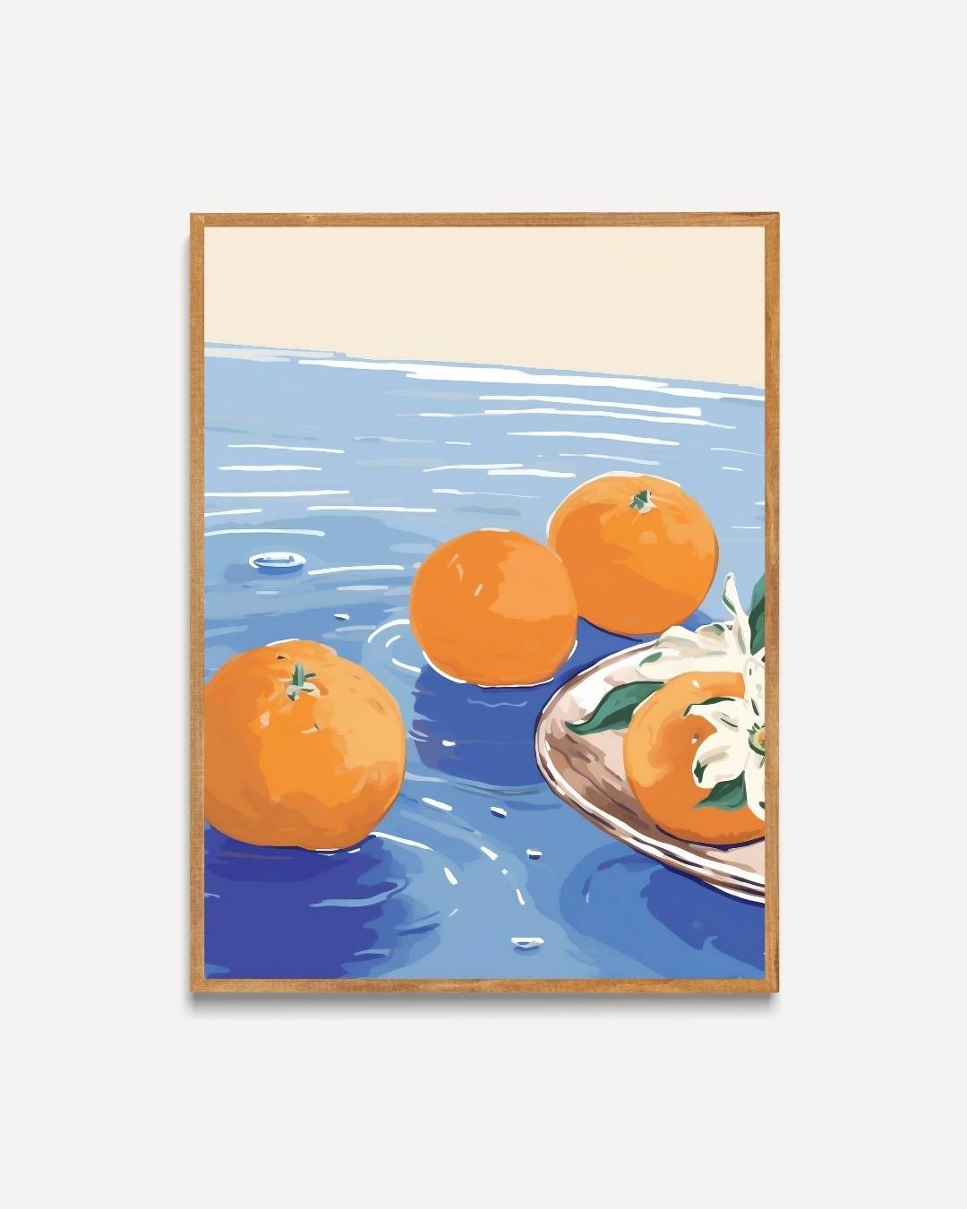 Happy Fish and Lemons Poster