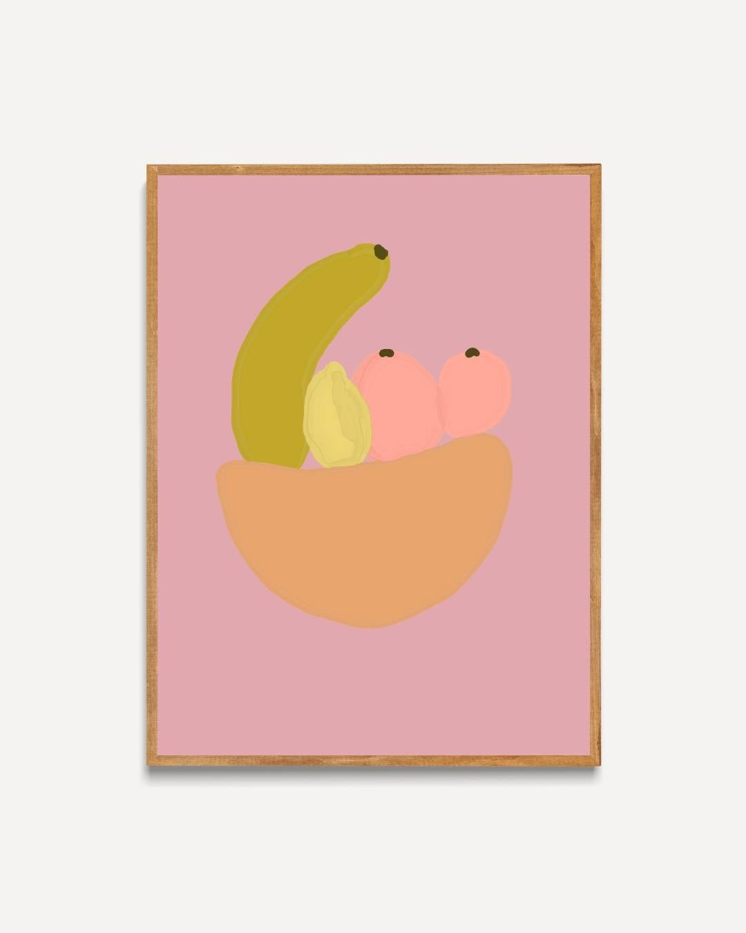 Abstracte fruitschaal Poster