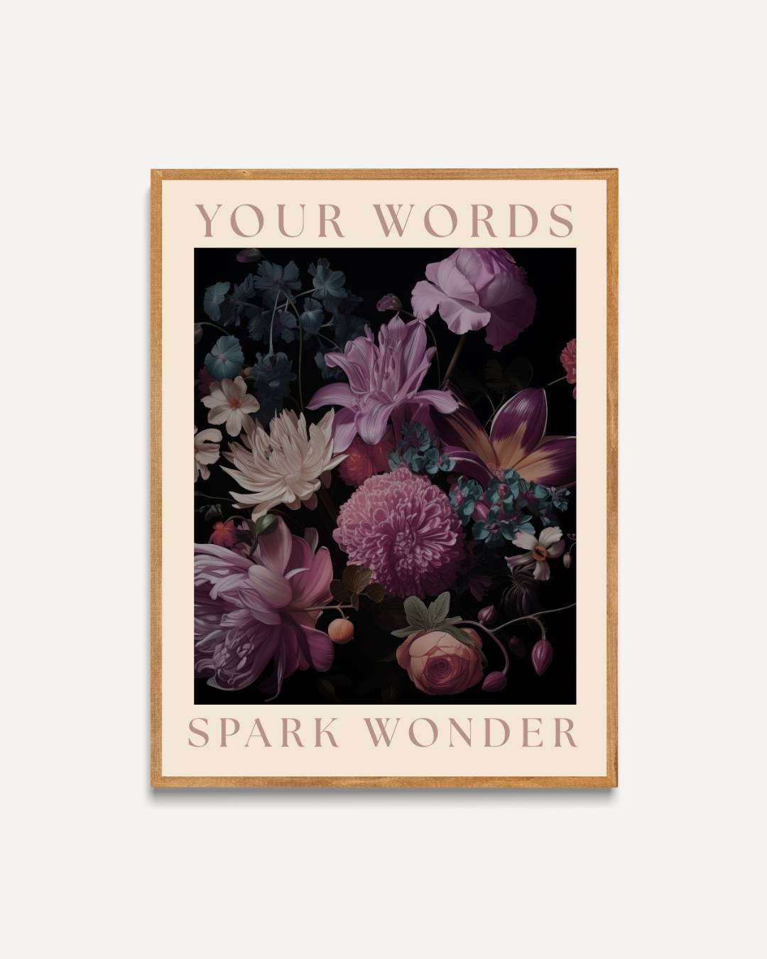 Your words spark wonder Poster