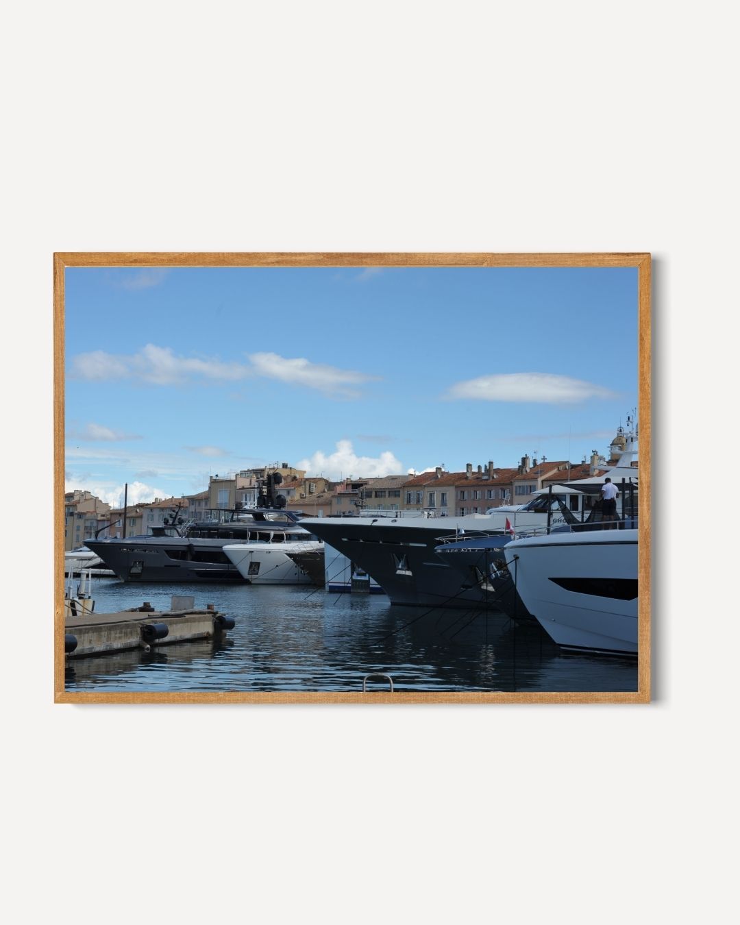 Luxury Yachts in the Harbor Poster