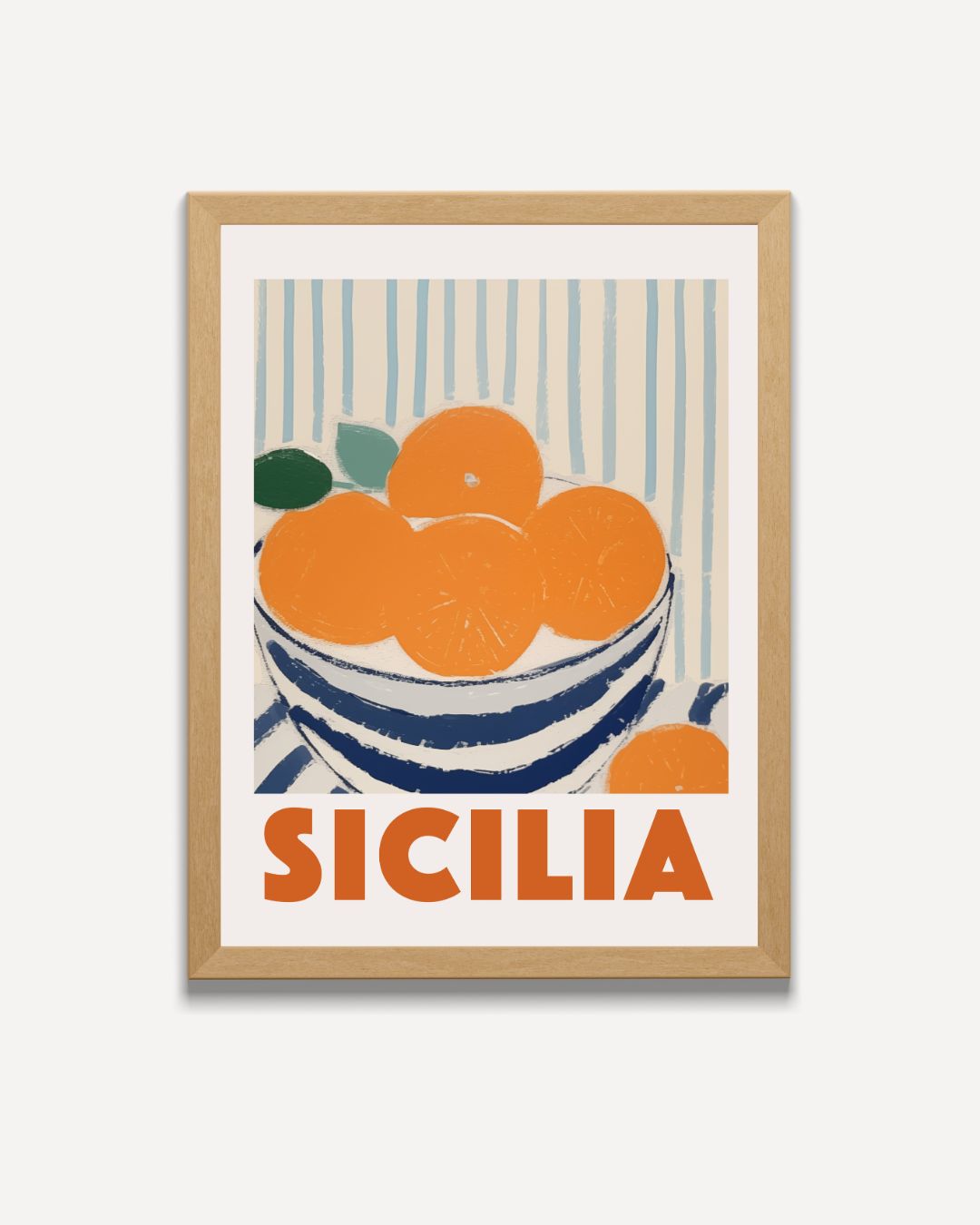 Sicilia Obstschalen-Poster