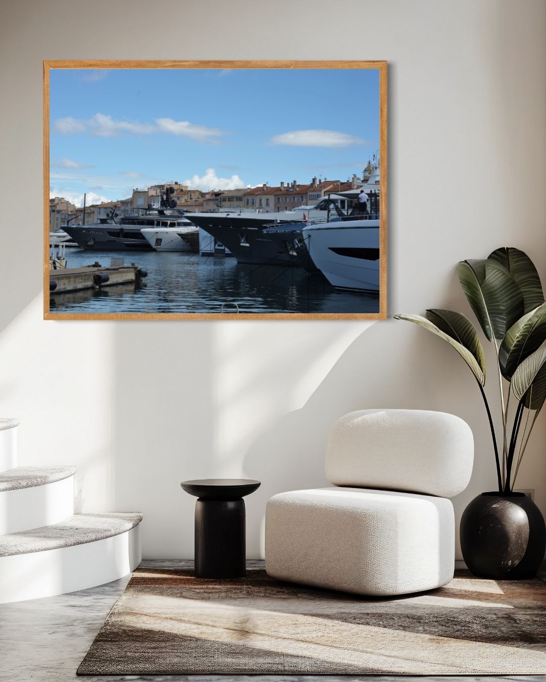 Luxury Yachts in the Harbor Poster