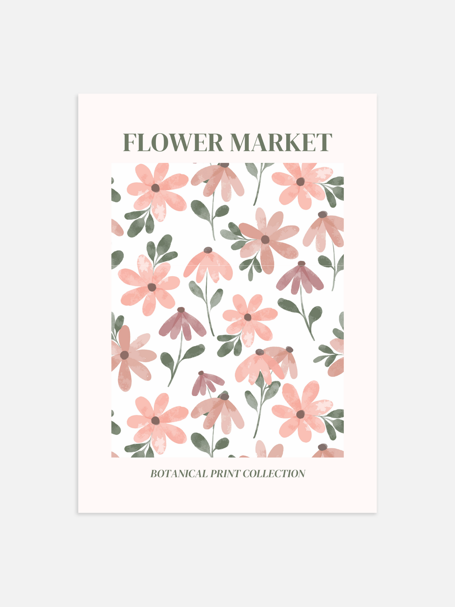 Blumenmarkt-Poster