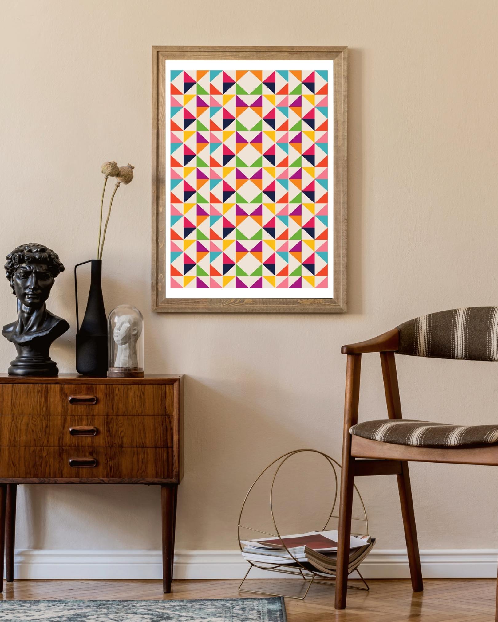 Bauhaus S zwart Poster